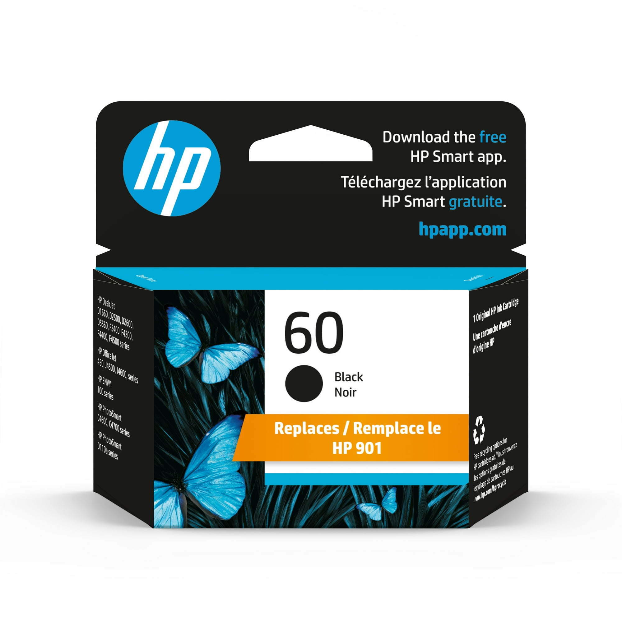 HP 60/901 Black Ink Cartridge (CC640WN)