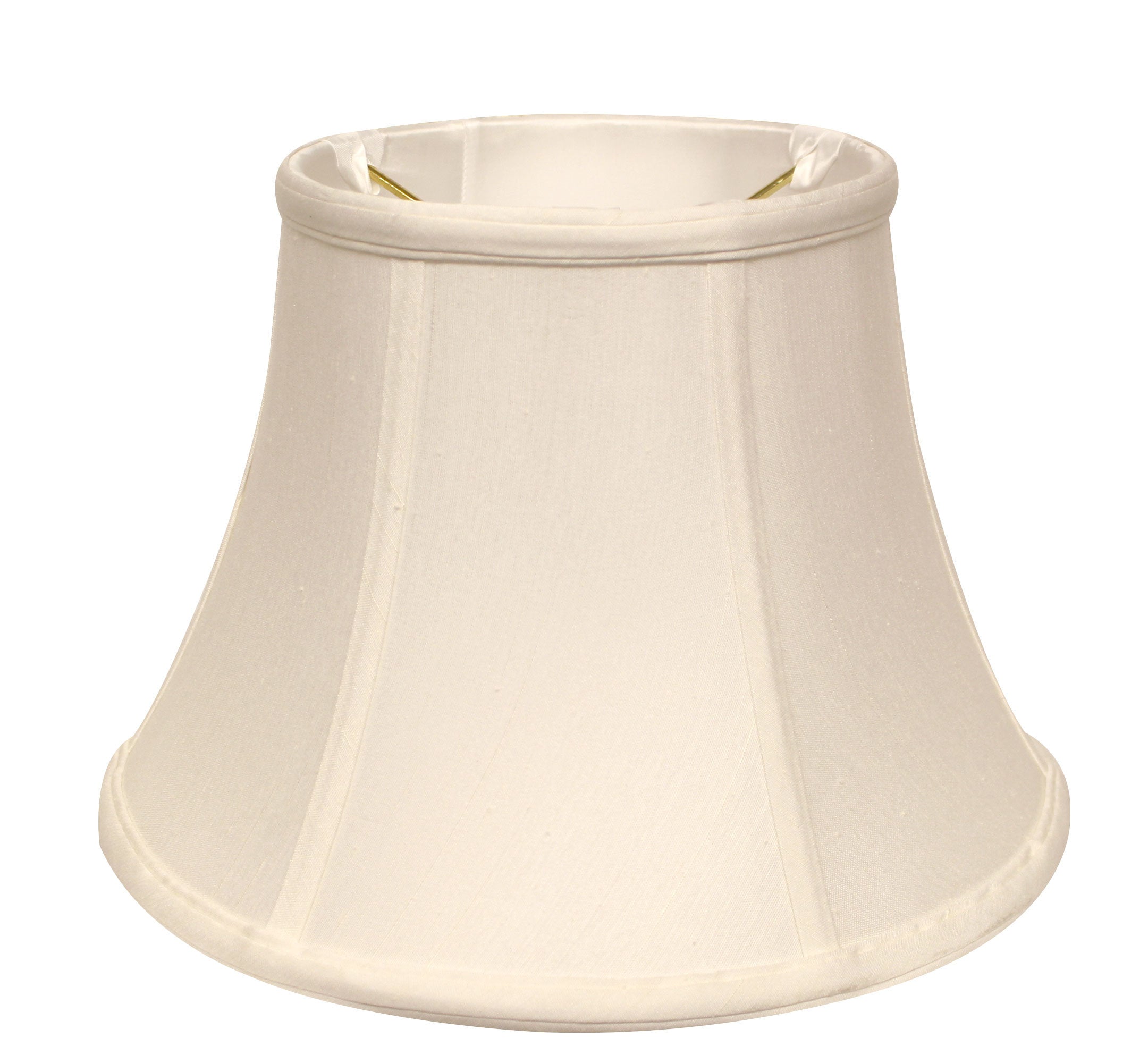 Slant Shallow Drum Softback Lampshade with Uno fitter, White