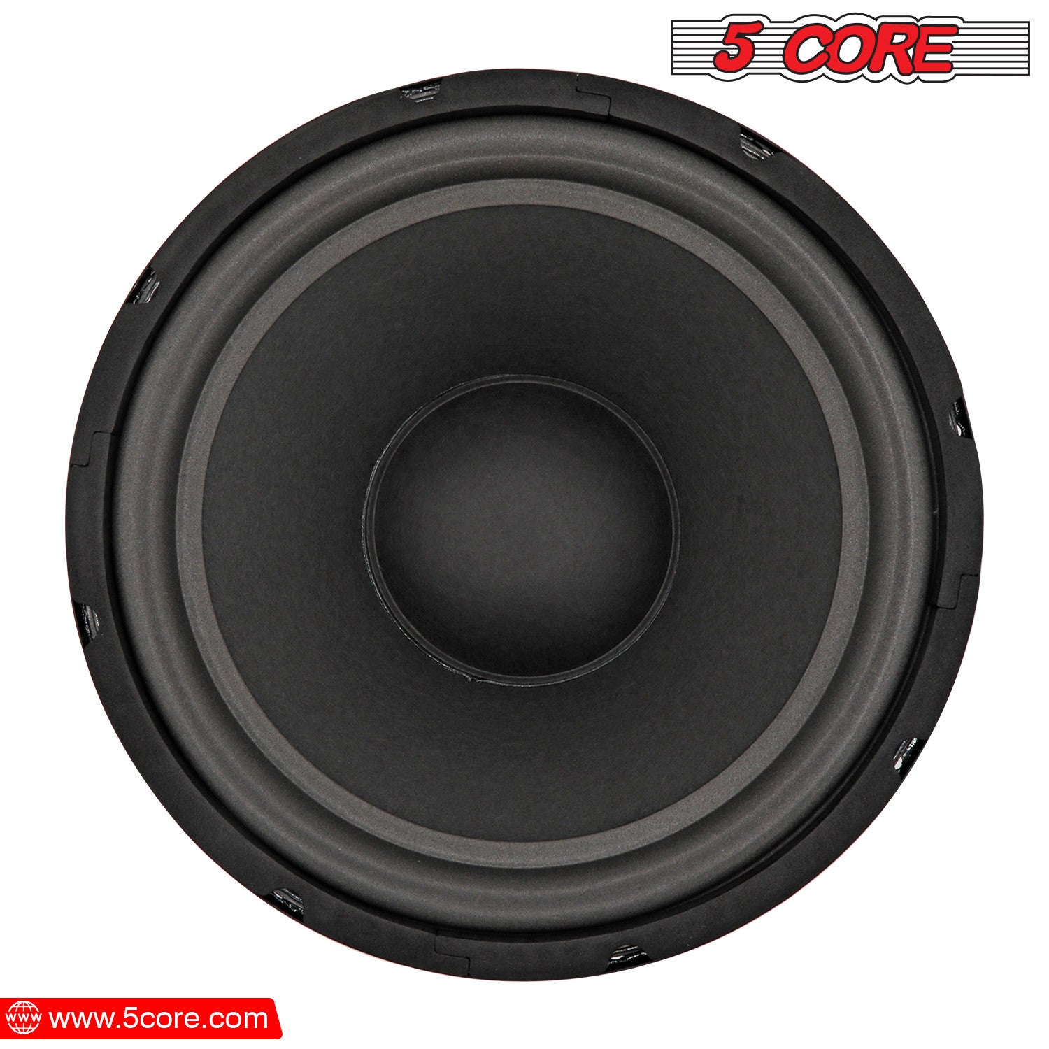 5 Core 10 inch Subwoofers 75W RMS Pro Audio Sub woofer Premium Replacement Subwoofer Speaker w 23 oz Magnet 1.25" CCAW Copper Voice Coil - WF 10120 8O