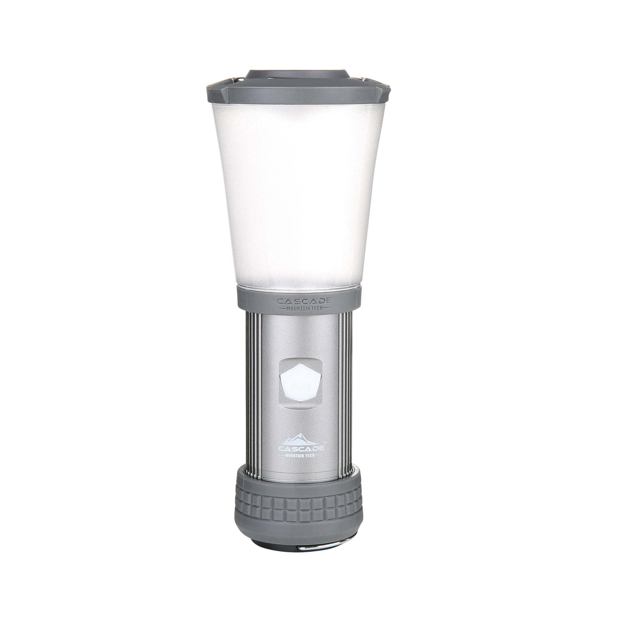 Cascade Mountain Tech Convertible Lantern & Flashlight, Uses AA Batteries, Water Resistant, 500 Lumens Light Output – Dark Grey