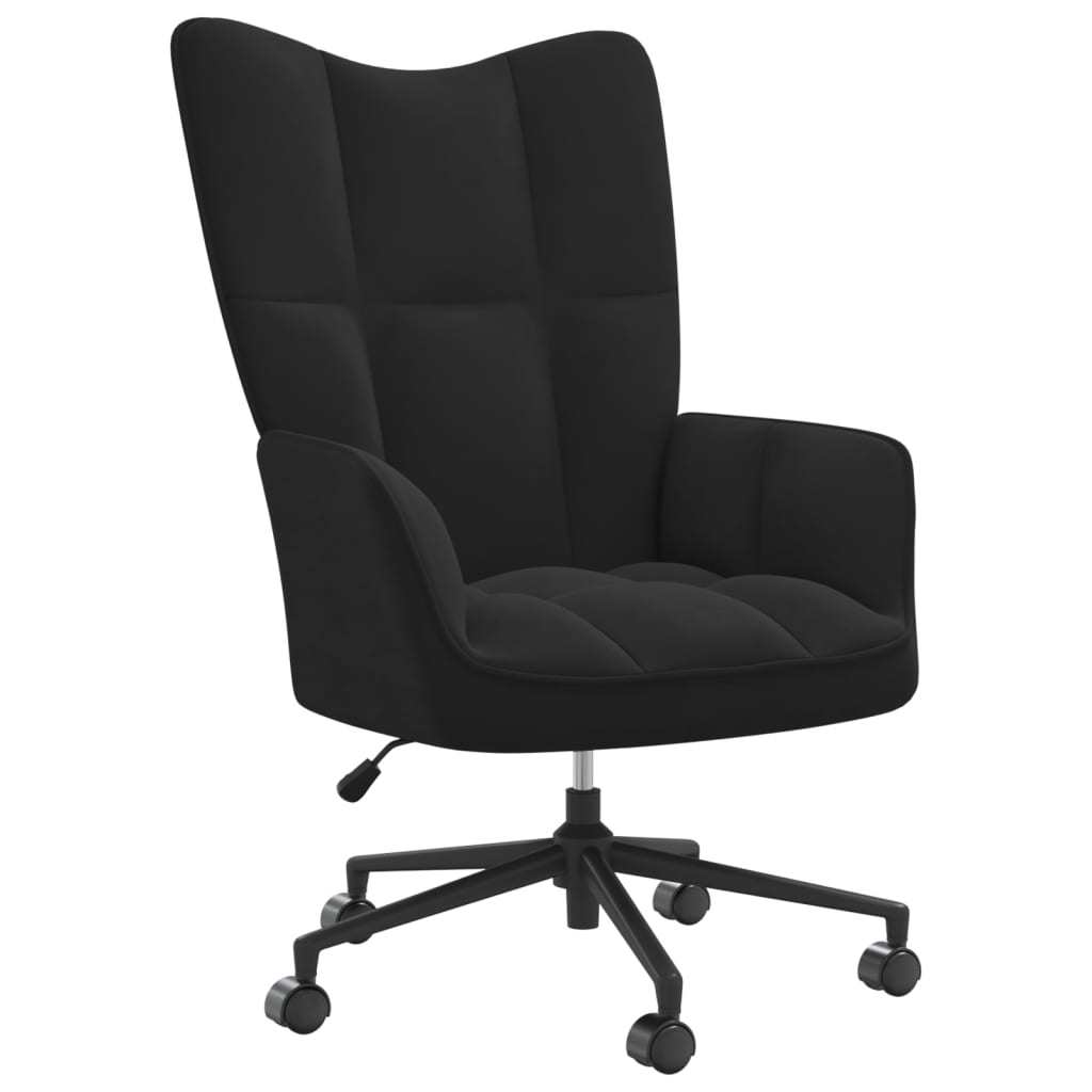 Relaxing Chair Black Velvet