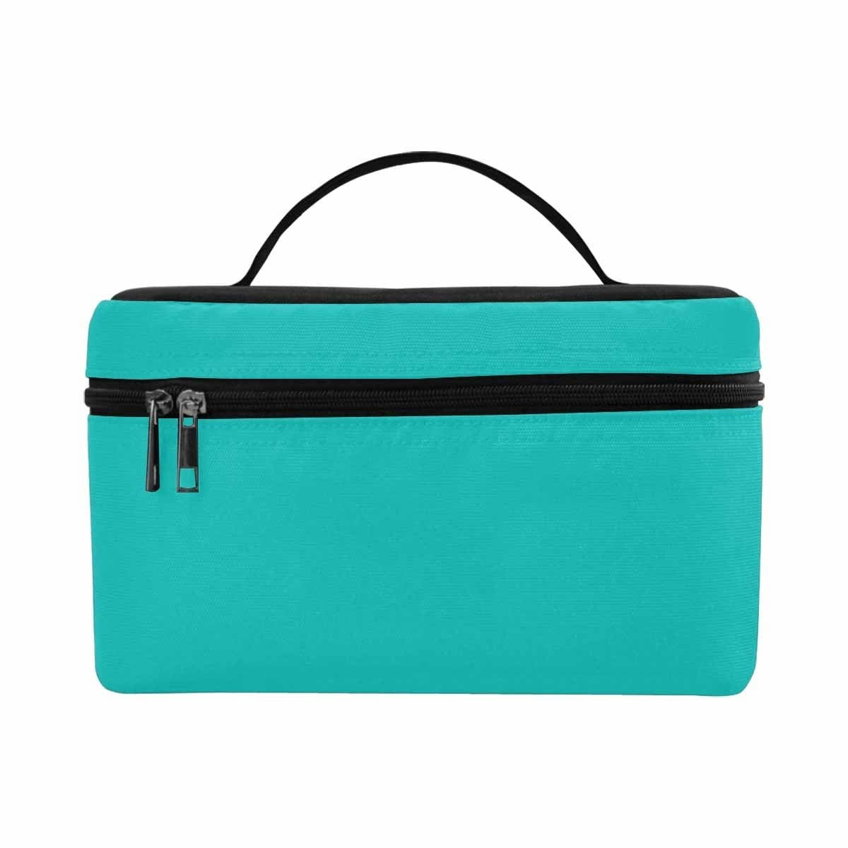 Cosmetic Bag, Greenish Blue Travel Case