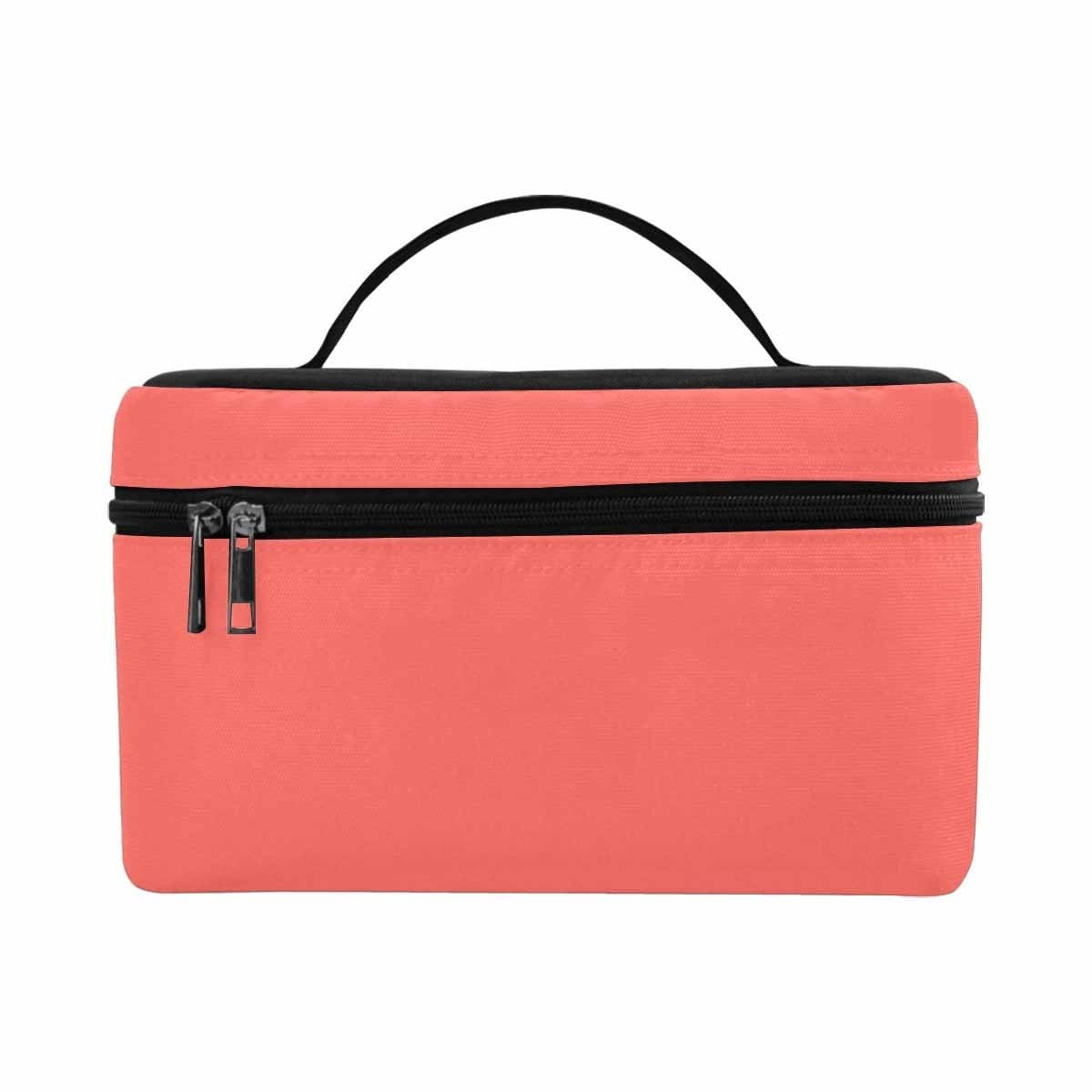 Cosmetic Bag, Pastel Red Travel Case