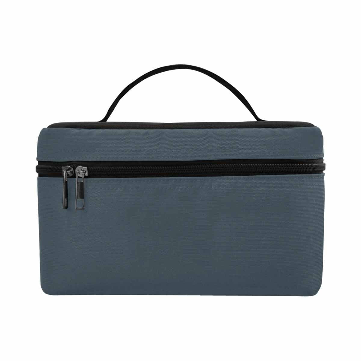 Cosmetic Bag, Charcoal Black Travel Case