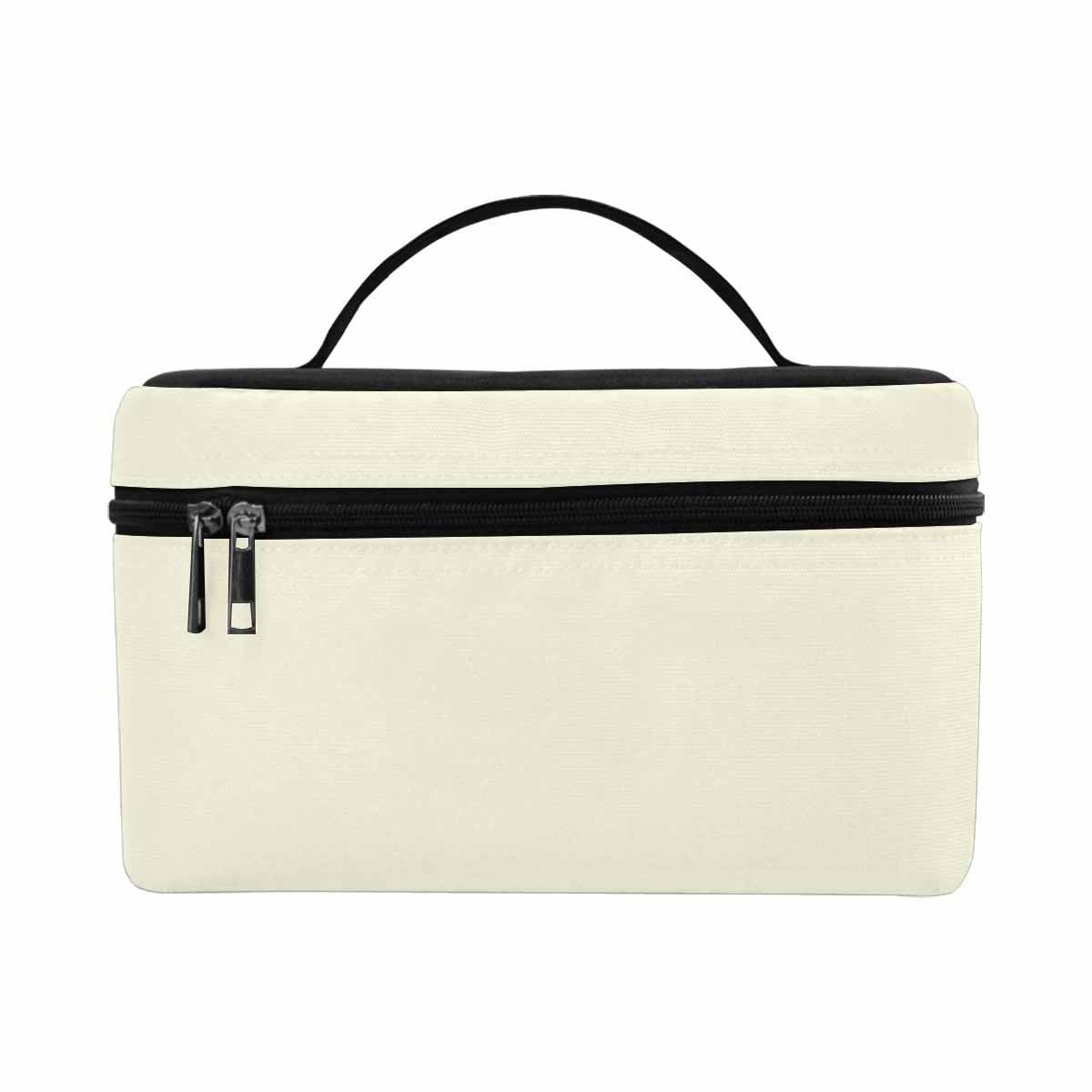 Cosmetic Bag, Beige Travel Case