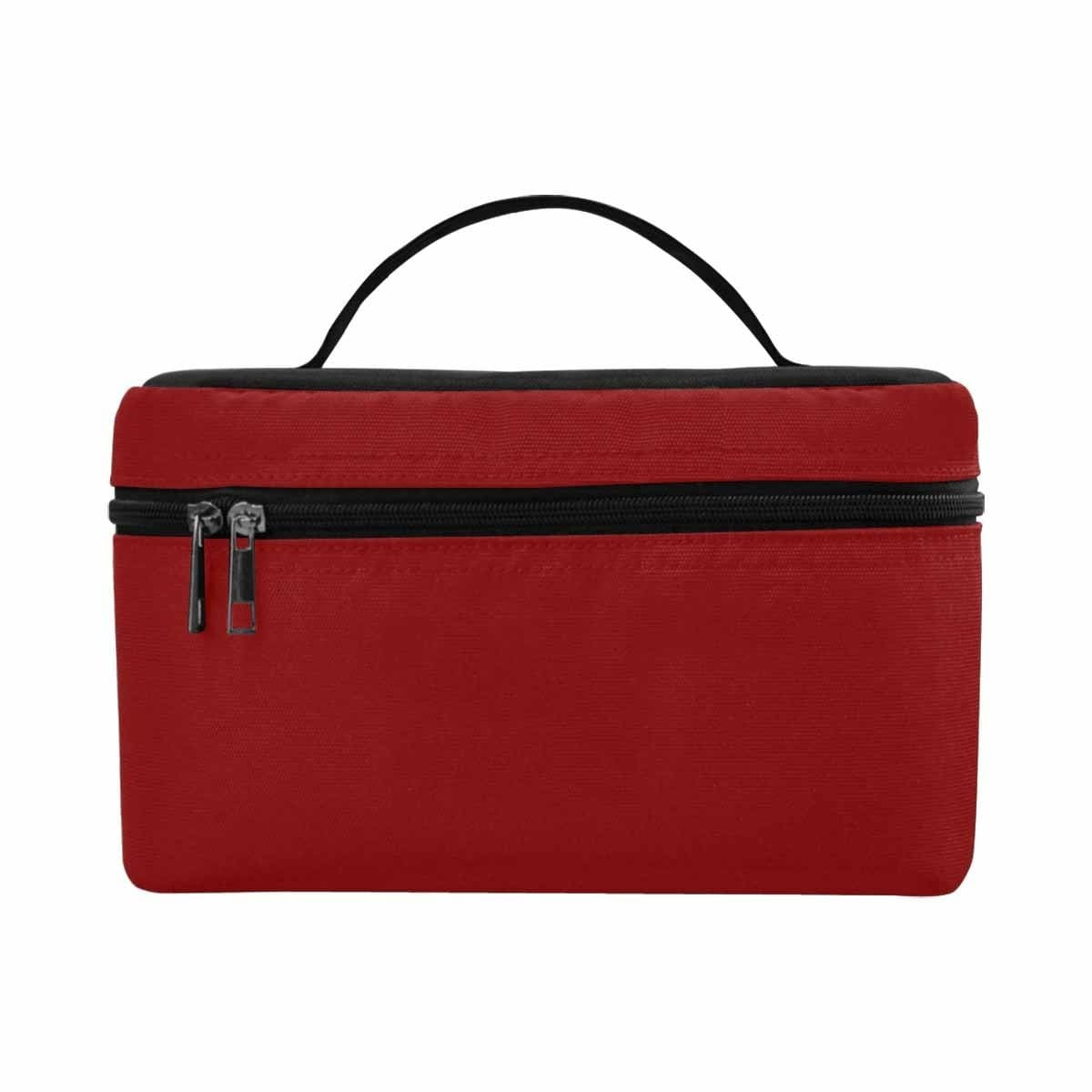 Cosmetic Bag, Maroon Red Travel Case