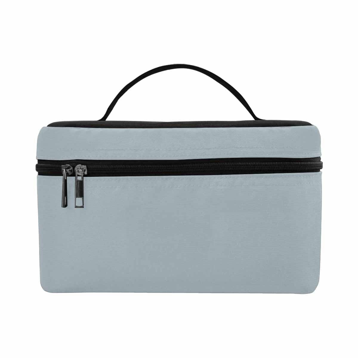 Cosmetic Bag, Misty Blue Gray Travel Case