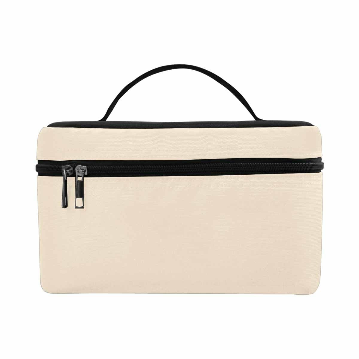 Cosmetic Bag, Champagne Beige Travel Case