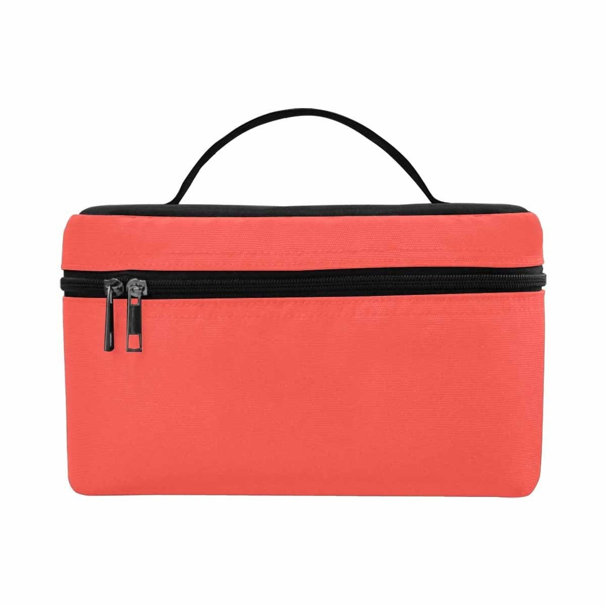 Cosmetic Bag, Red Orange Travel Case