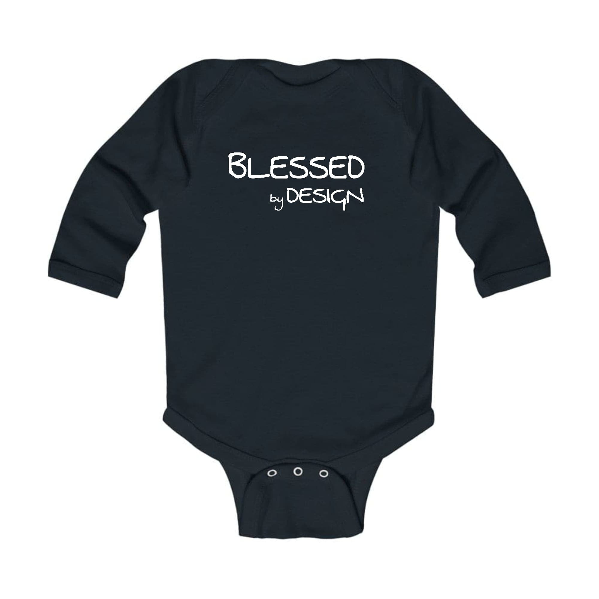 Infant Long Sleeve Graphic T-shirt Blessed By Design - Inspirational