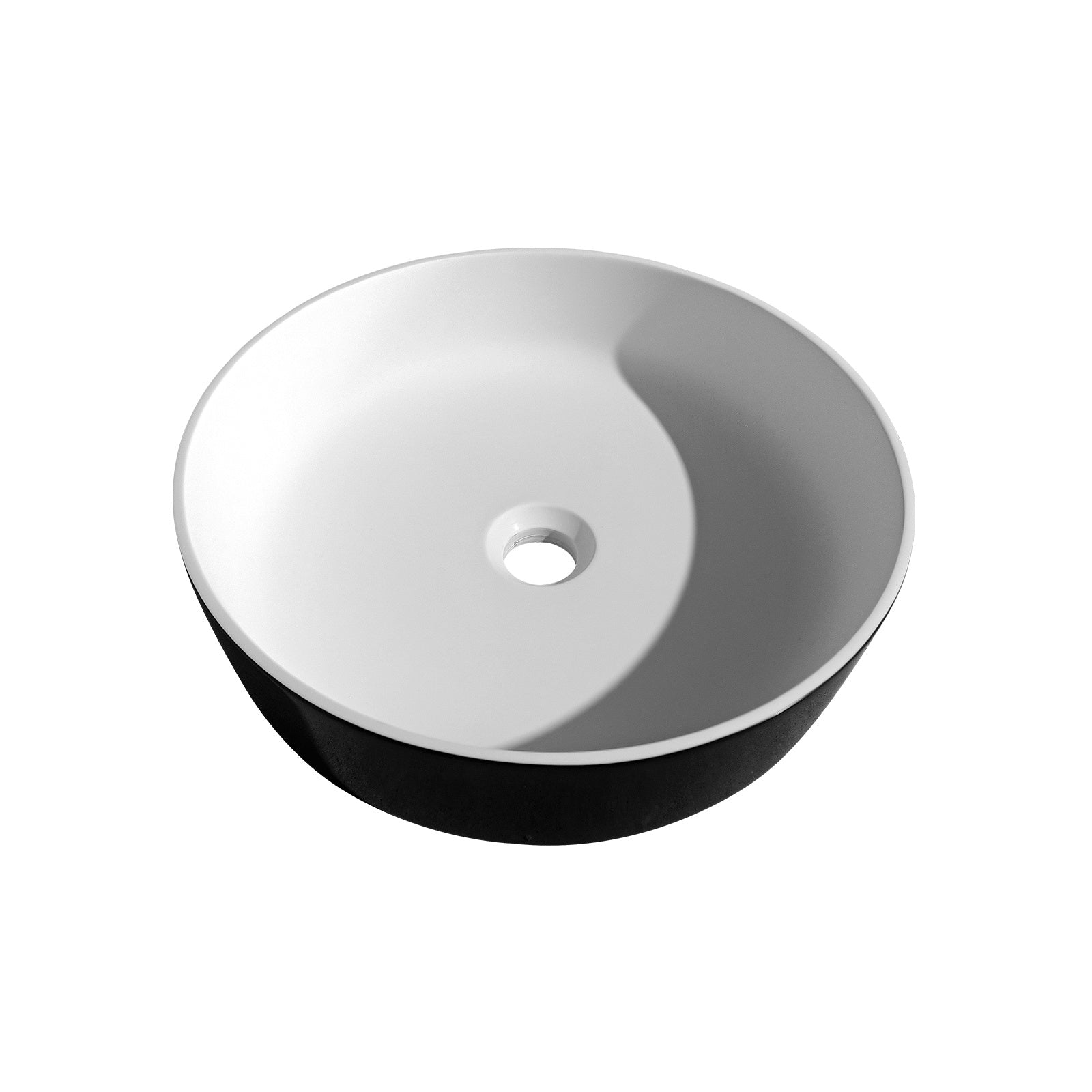 FS103B-415 Solid surface basin with chromium drain