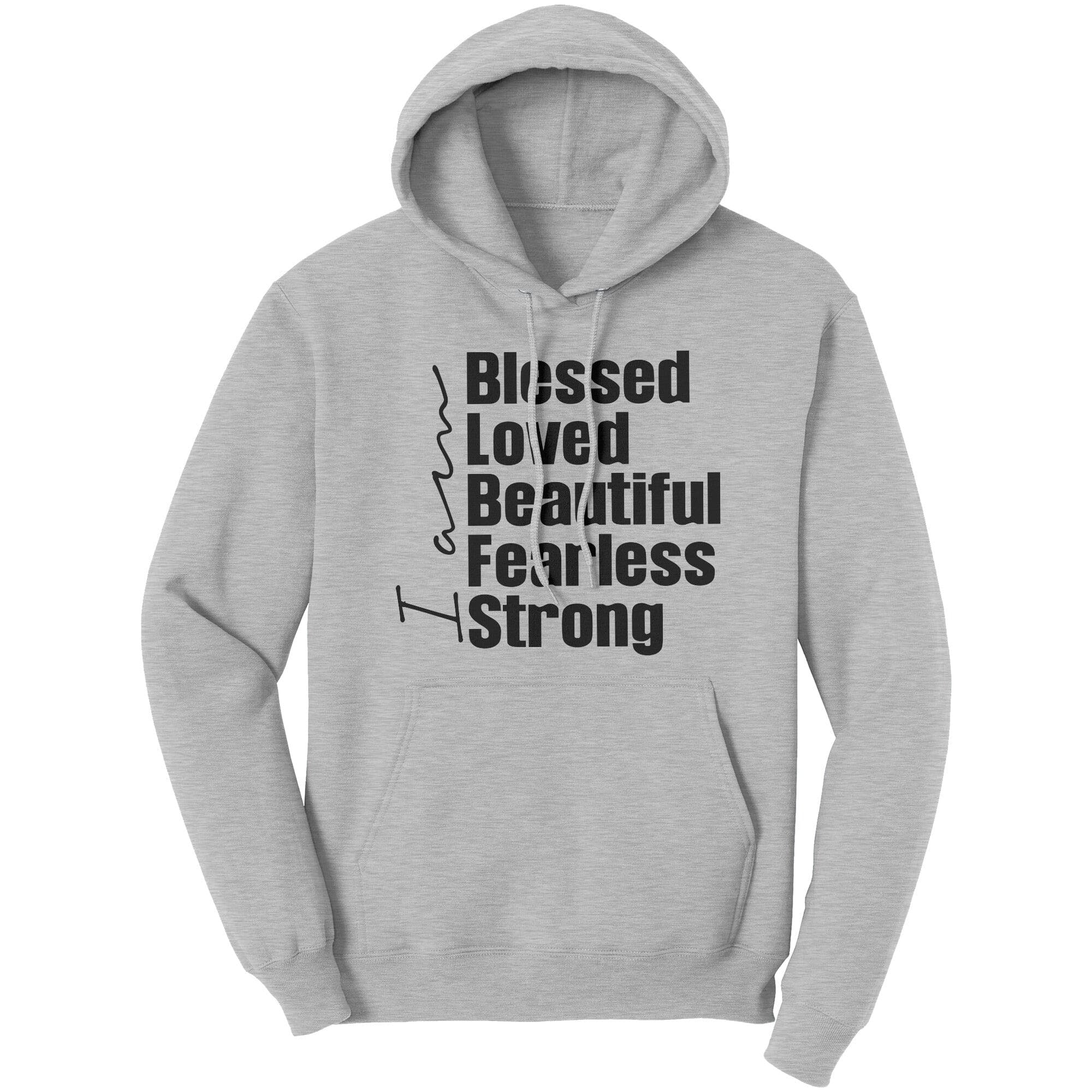 Graphic Hoodie Sweatshirt, i Am Blessed Hooded Shirt
