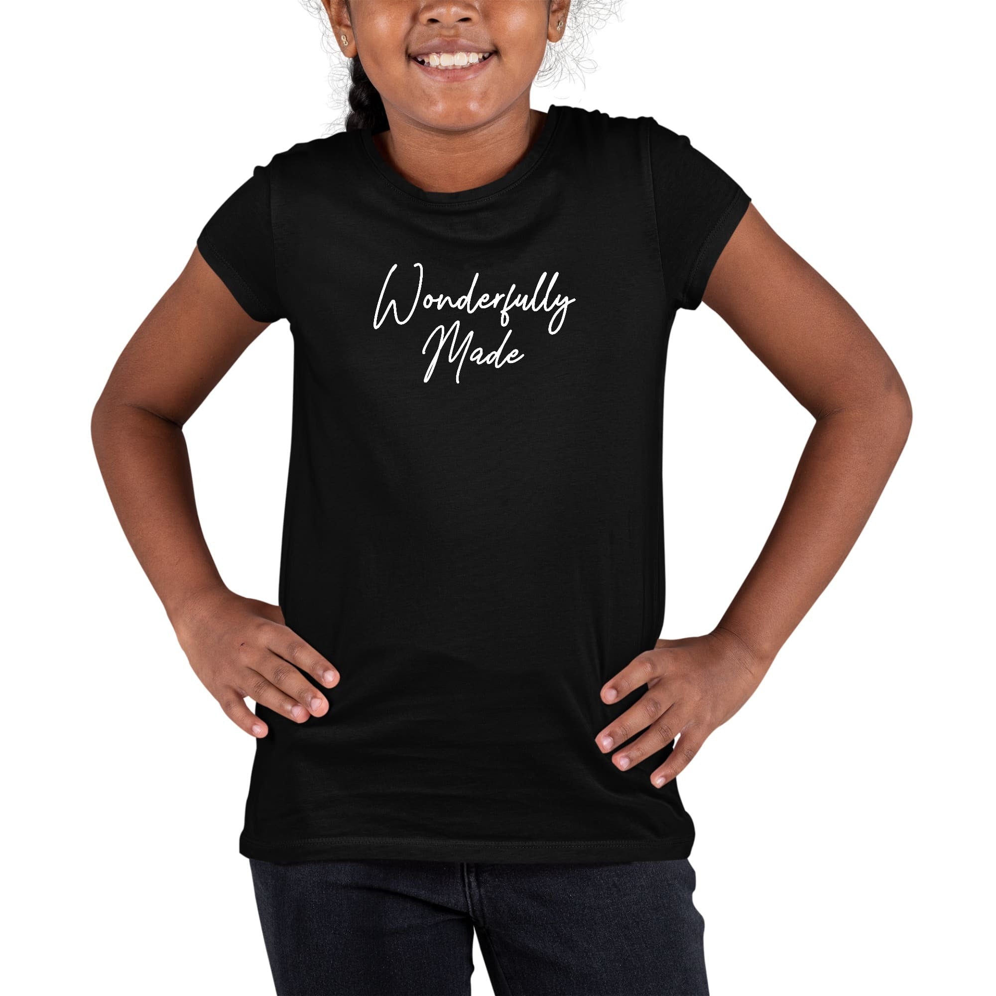 Girls T-shirt Wonderfully Made