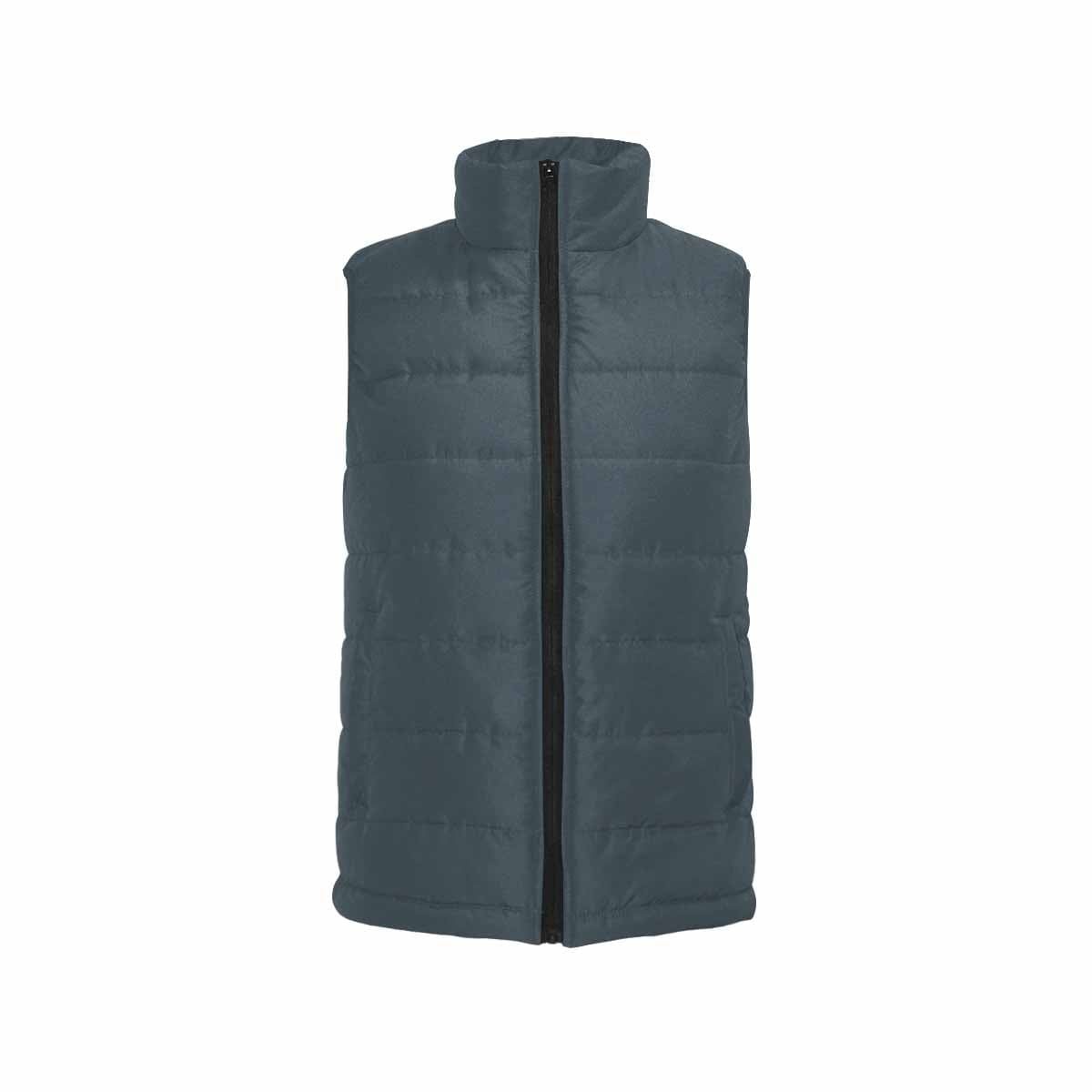 Charcoal Black Mens Padded Vest