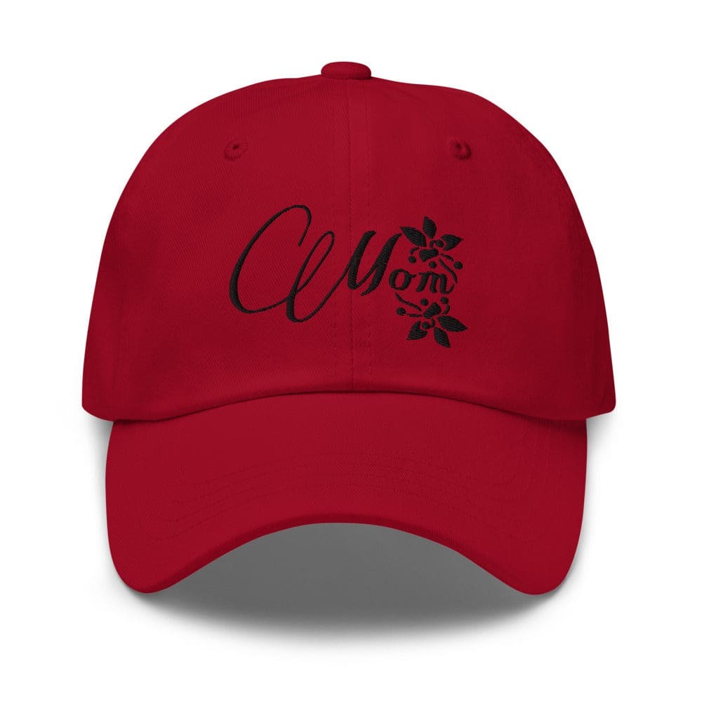 Chino Hat / Mom Embroidered Graphic