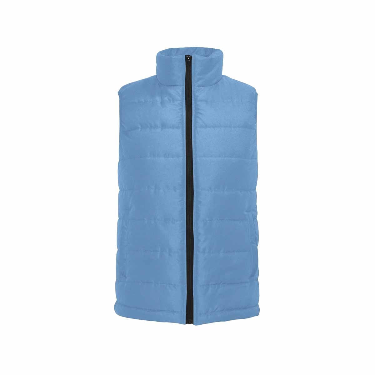 Blue Gray Mens Padded Vest