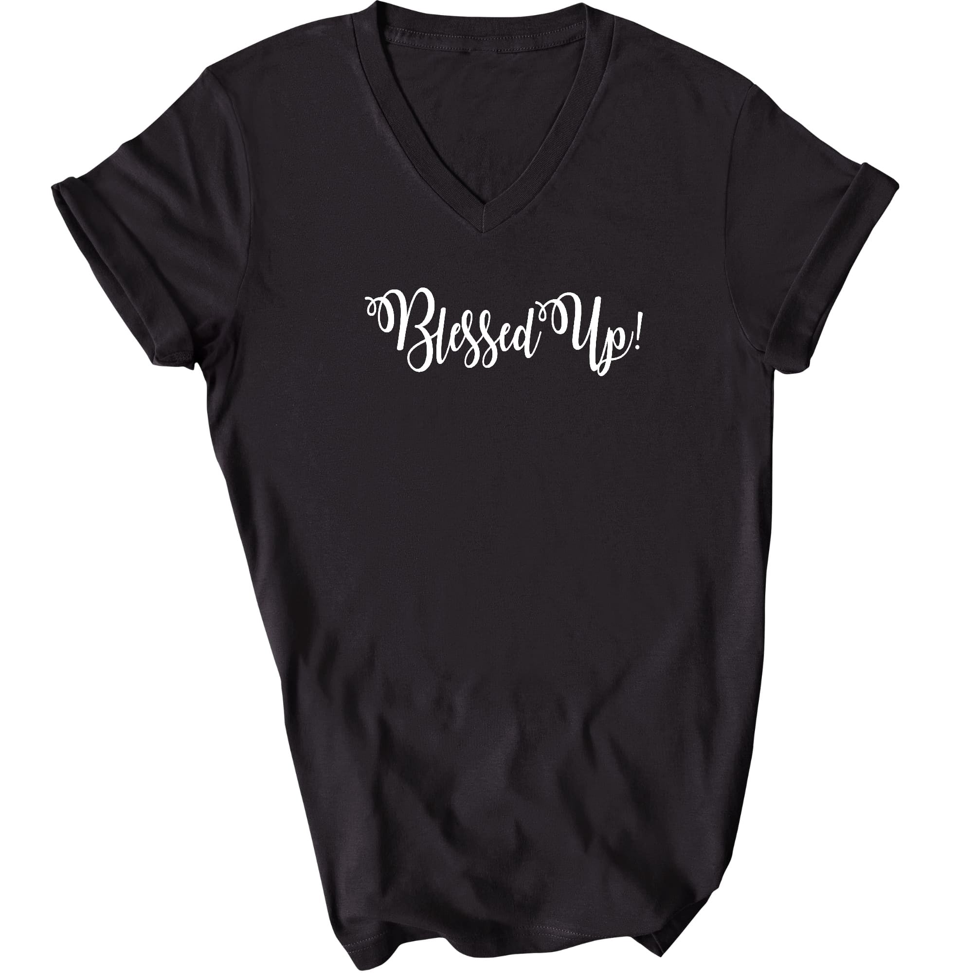 Blessed Up Mens V-neck T-shirt