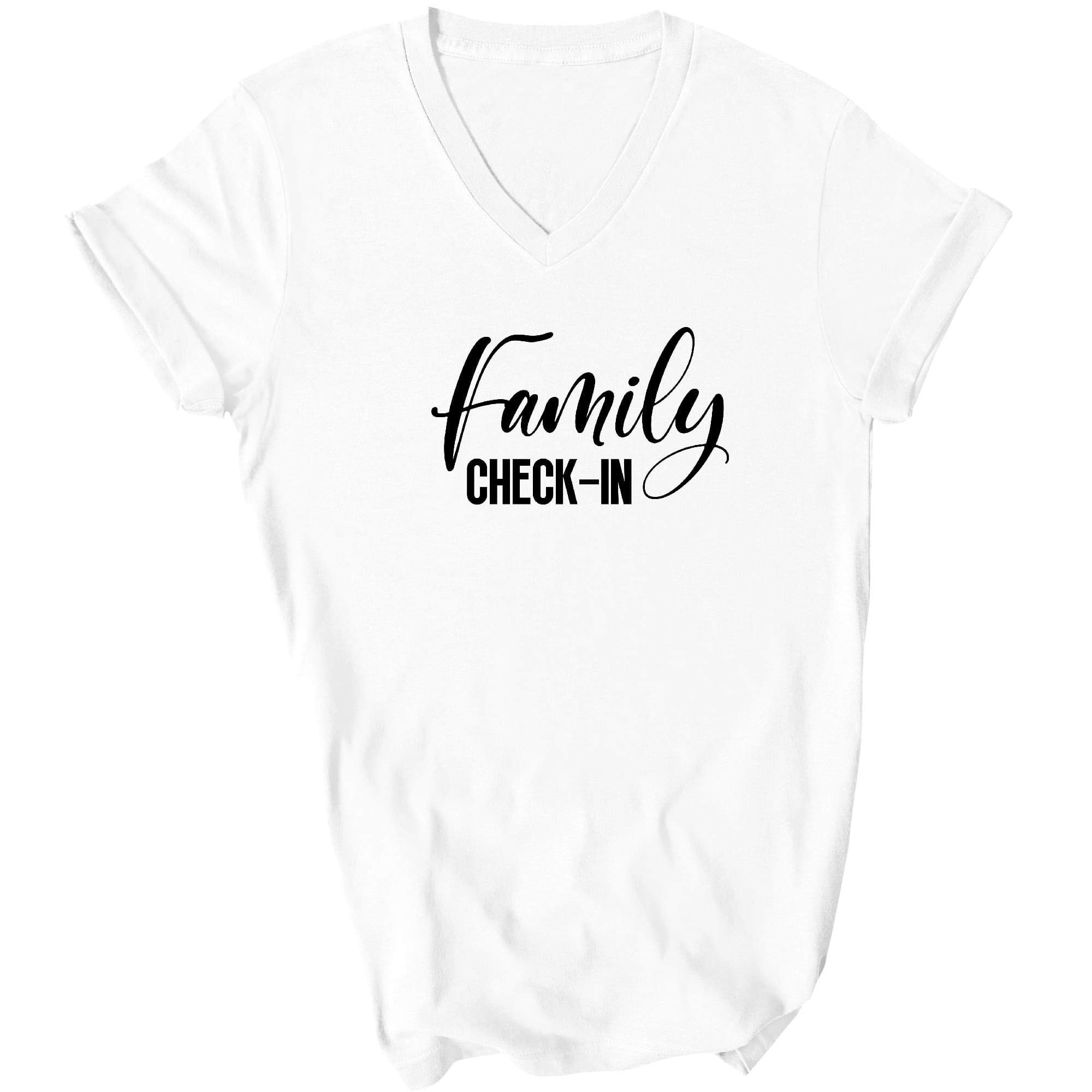 Family Check In, Family Reunion, Family Fun (black Print) Graphic