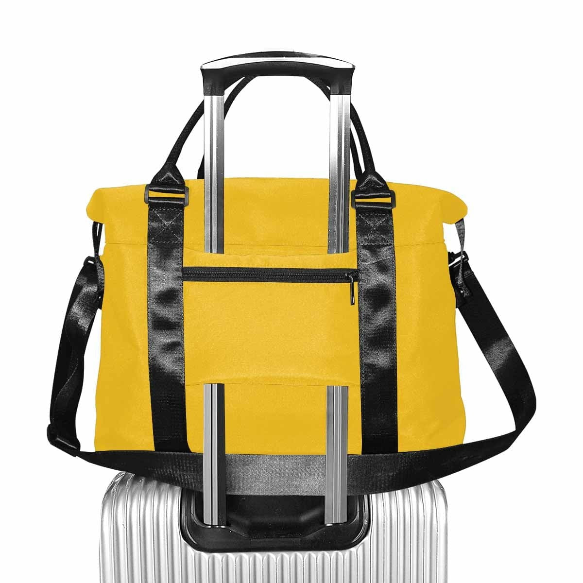 Freesia Yellow Duffel Bag, Large Travel Carry On