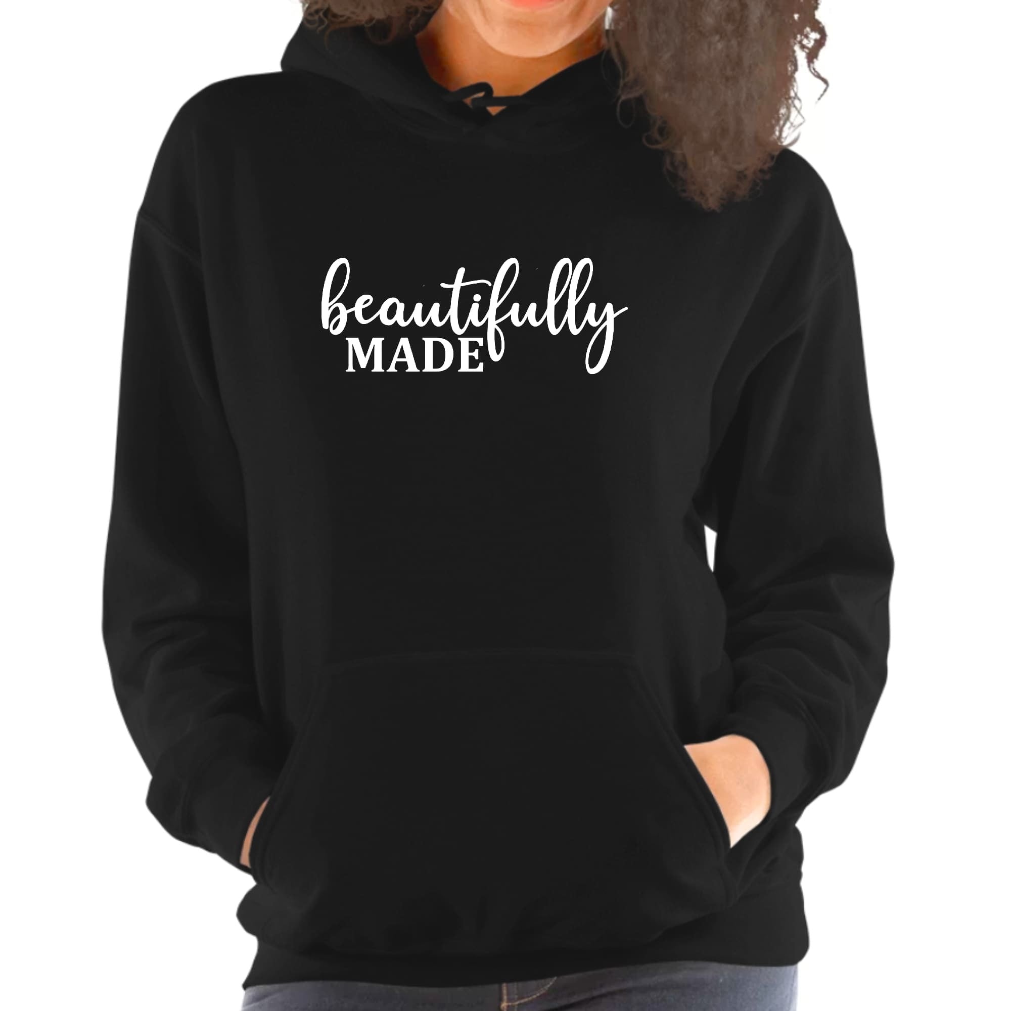 Beautifully Made Inspiration Affirmation Womens Graphic Hoodie