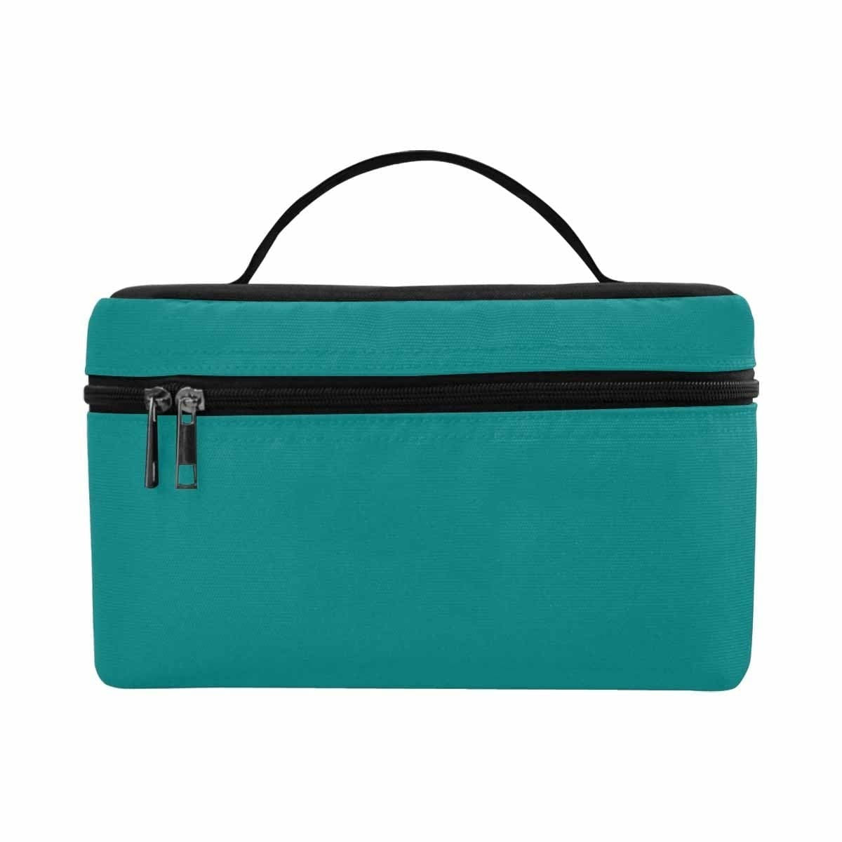 Cosmetic Bag, Dark Teal Green Travel Case