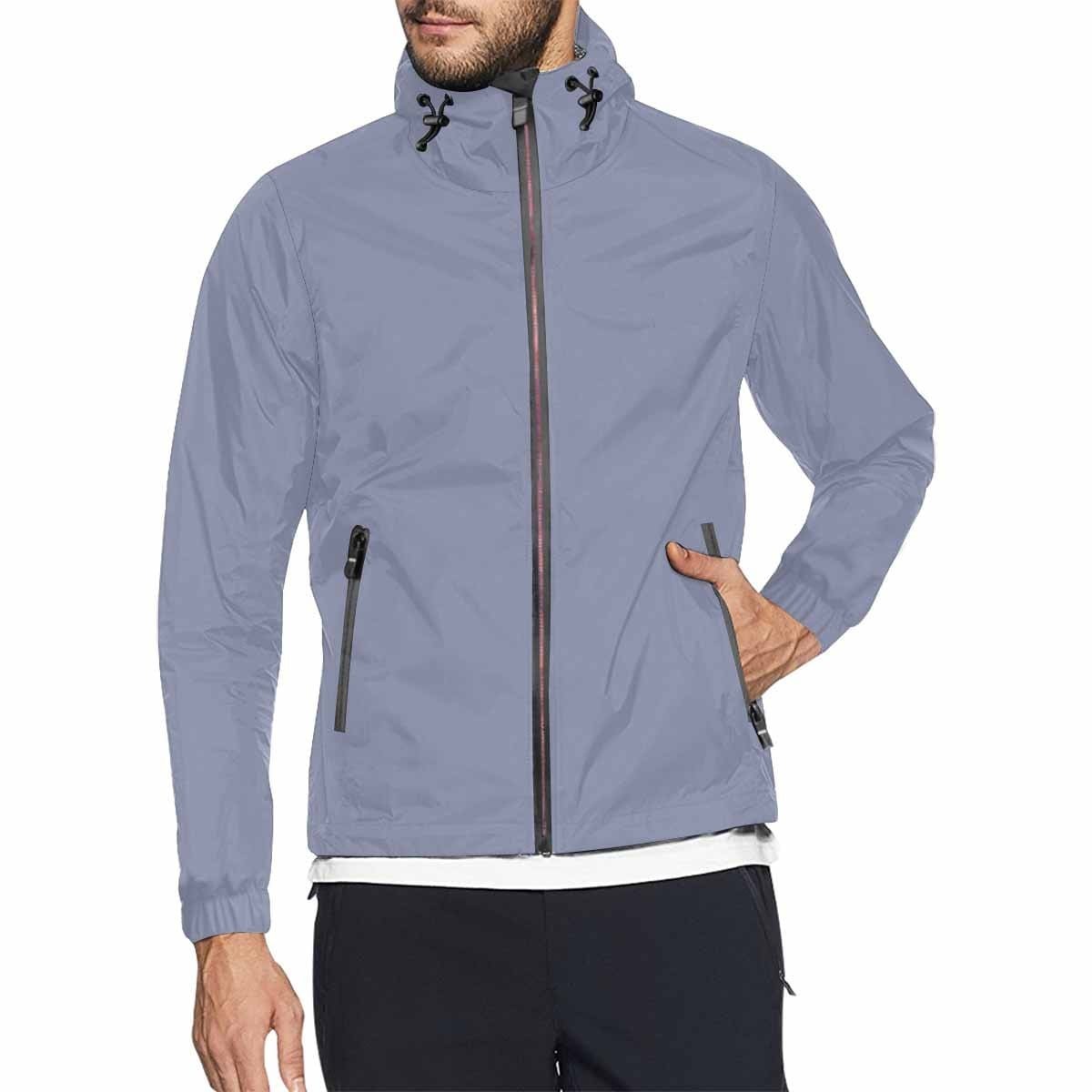 Cool Gray Hooded Windbreaker Jacket - Men / Women