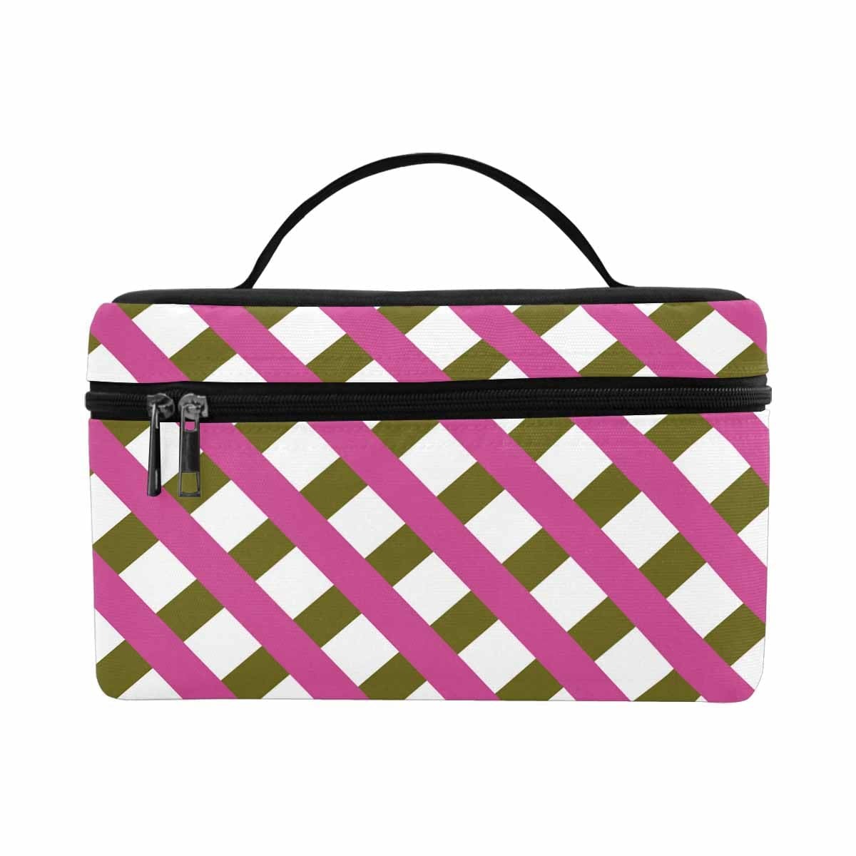 Cosmetic Bag, Crosshatch - Pink Bag,travel Case