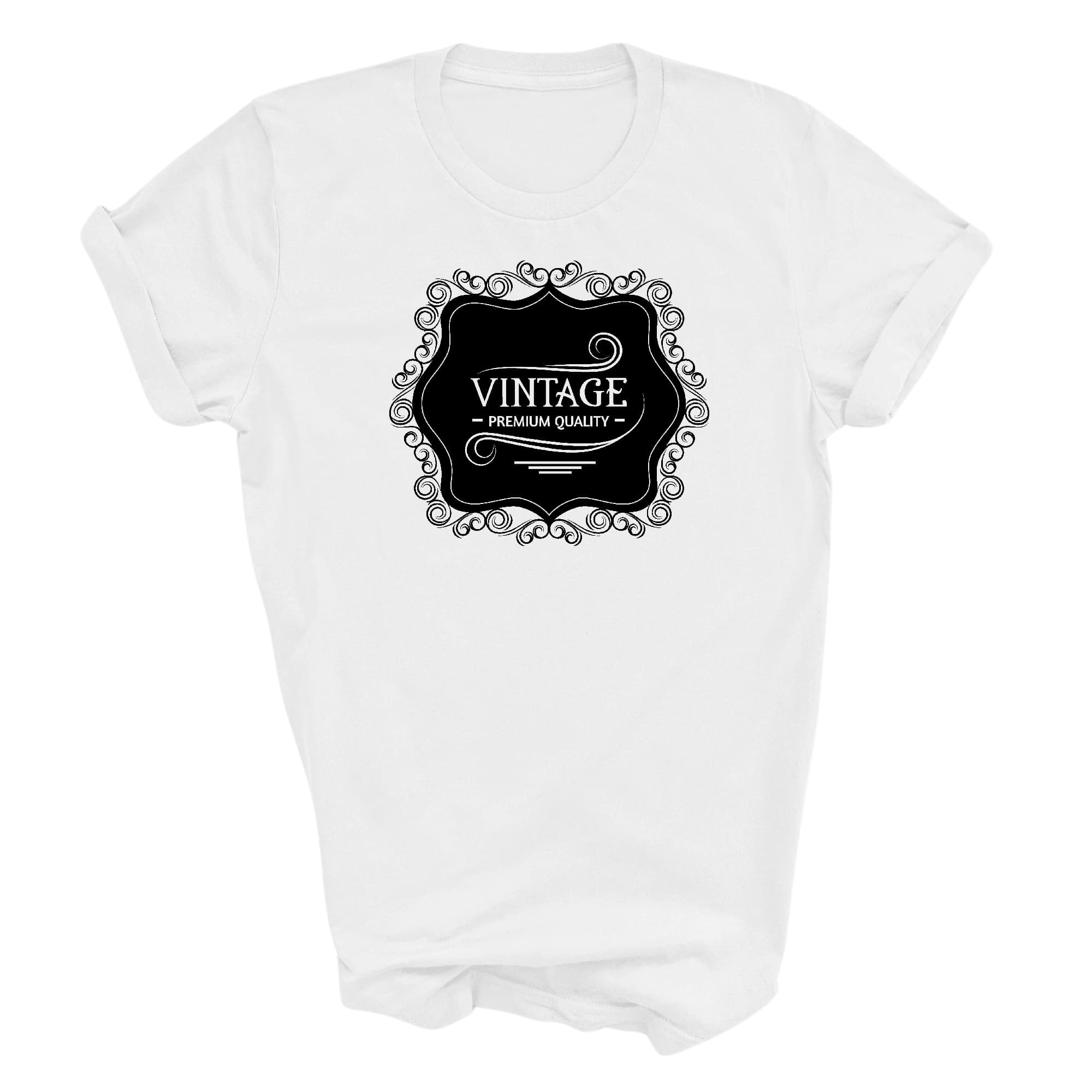 Graphic Tee T-shirt Vintage Premium Quality Black Illustration