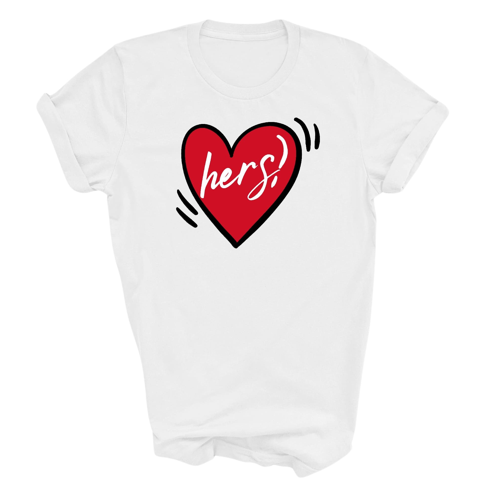 Graphic Tee T-shirt Say It Soul Her Heart, Couples