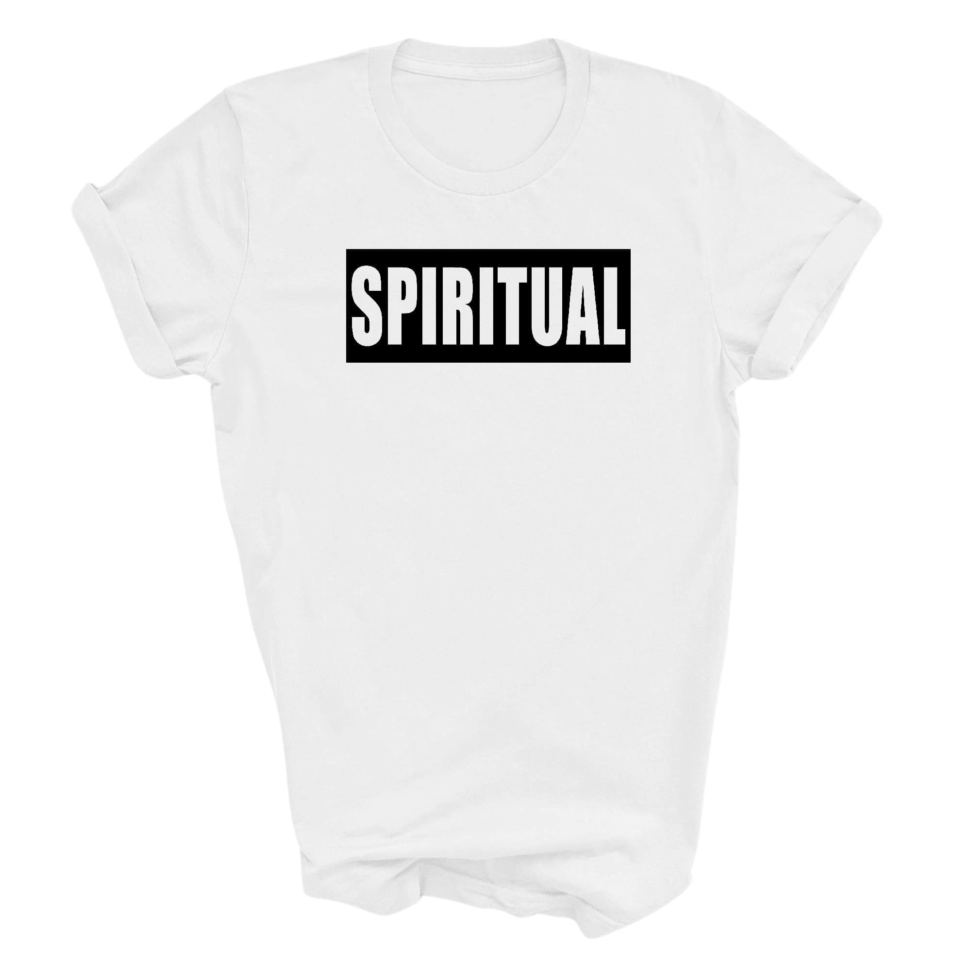 Graphic Tee T-shirt Spiritual Black Colorblock Illustration