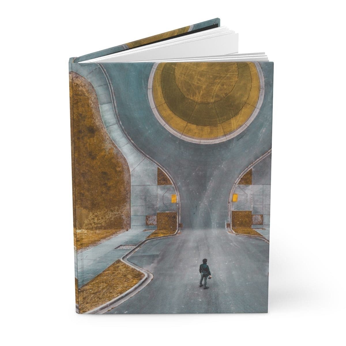 Hardcover Journal Matte, Retro Art Design