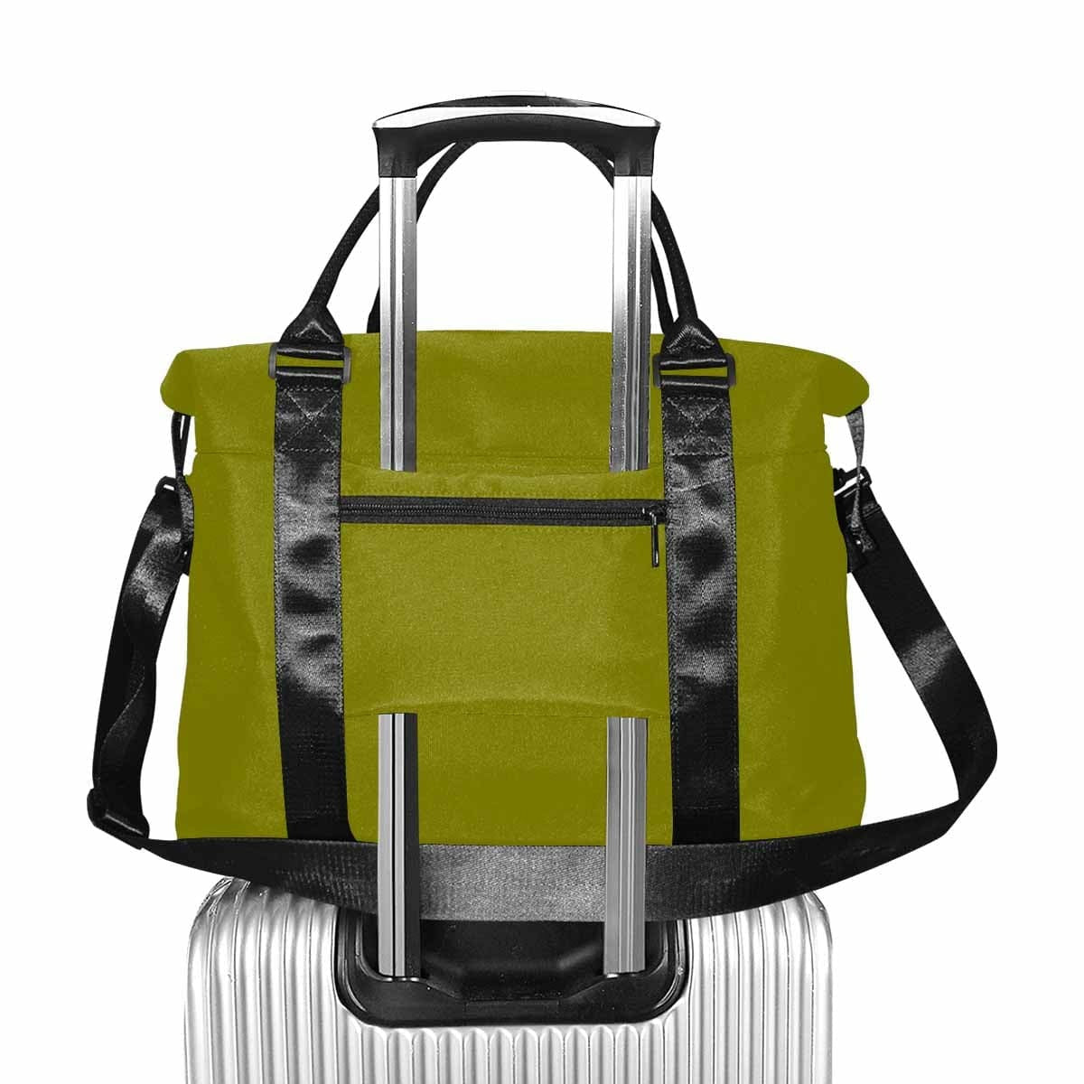 Dark Olive Green Duffel Bag, Large Travel Carry On