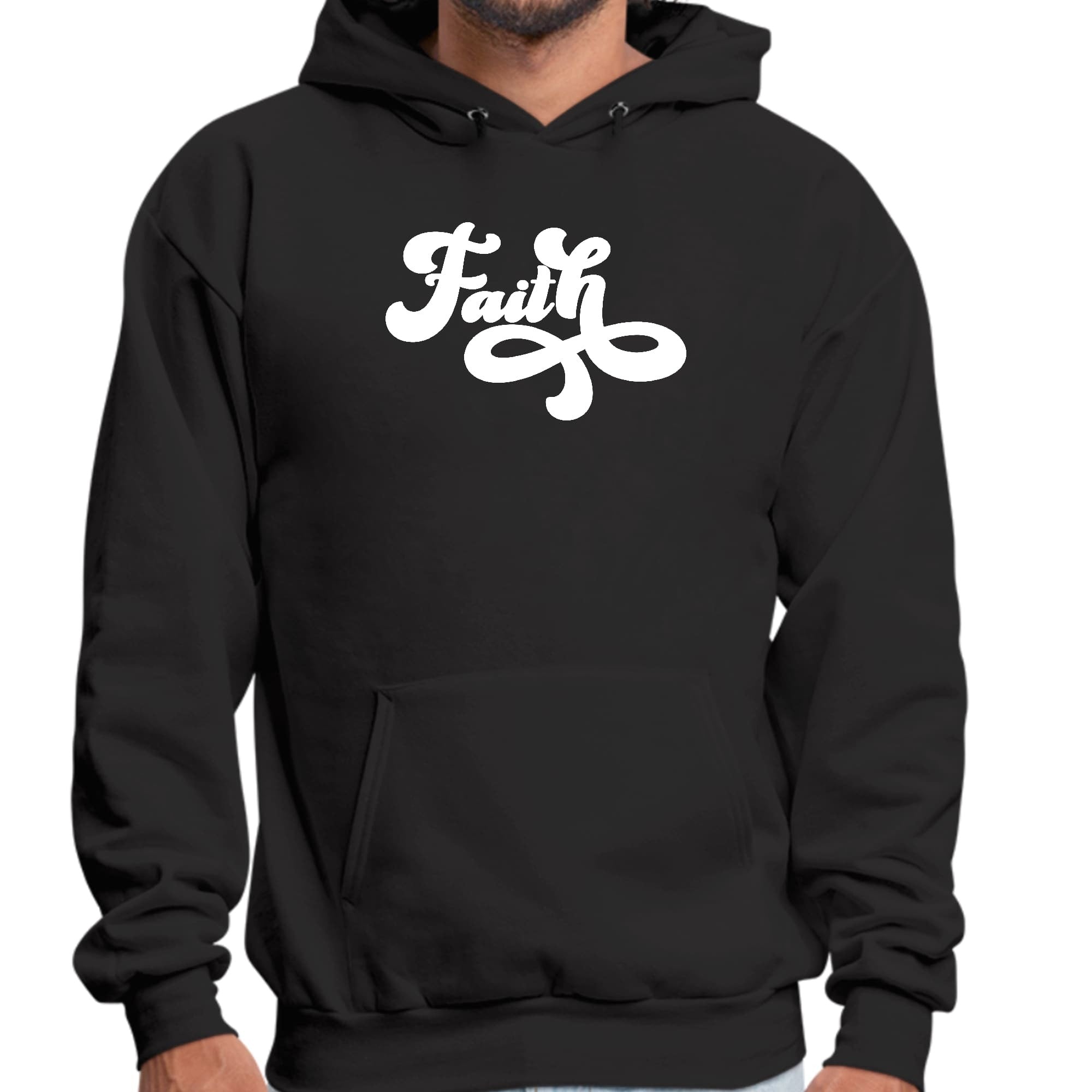 Faith Script Illustration Graphic Hoodie