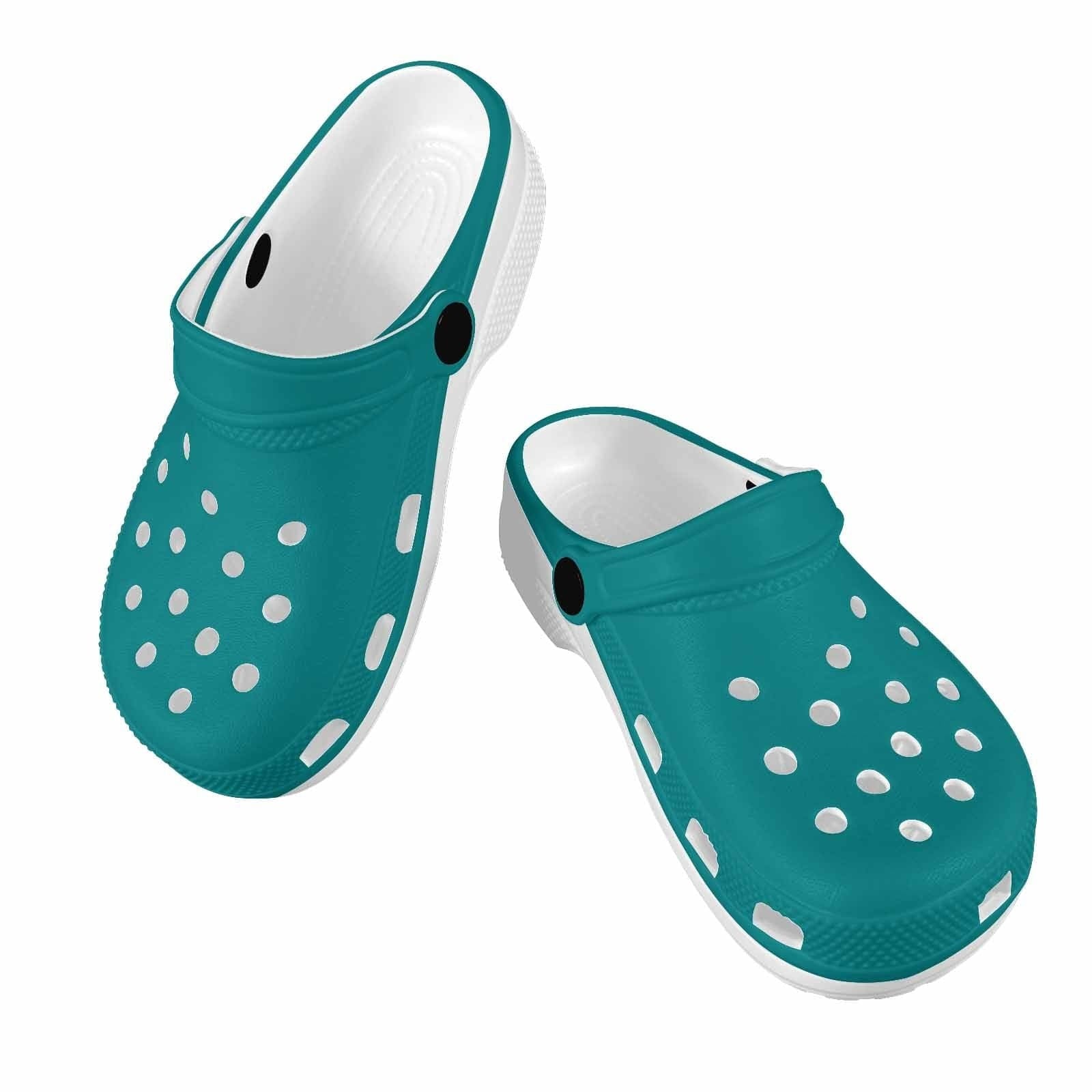 Dark Teal Green Clogs For Youth