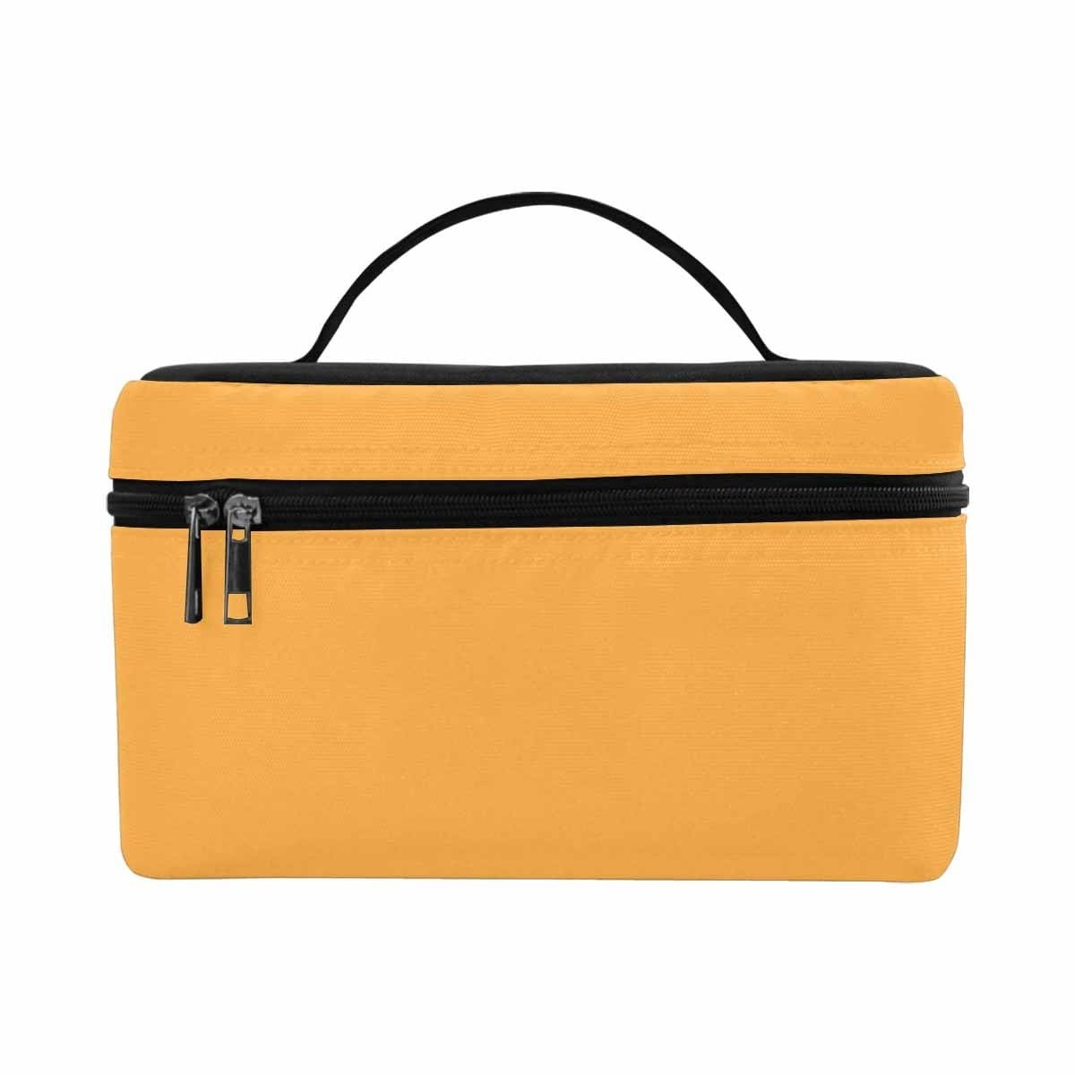 Cosmetic Bag, Yellow Orange Travel Case