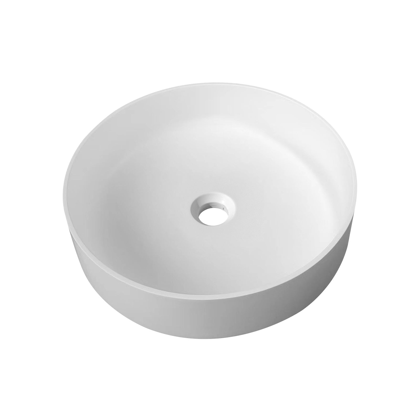 FS103A-415 Solid surface basin with chromium drain