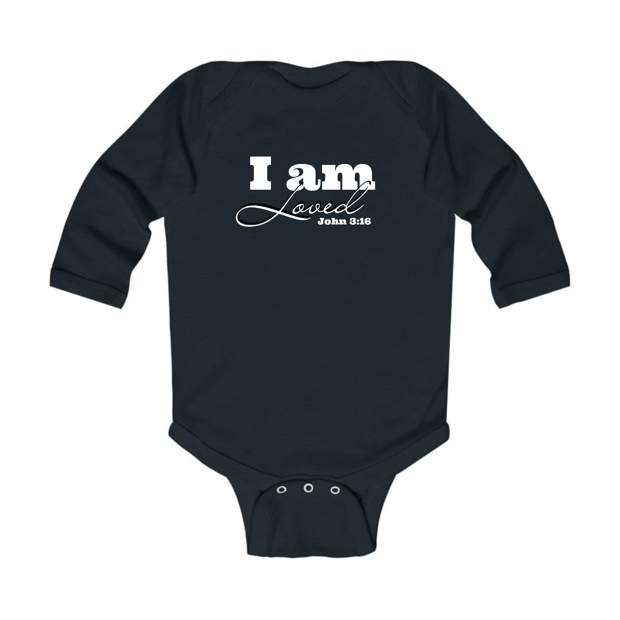 Infant Long Sleeve Graphic T-shirt i Am Loved - John 3:16 Illustration