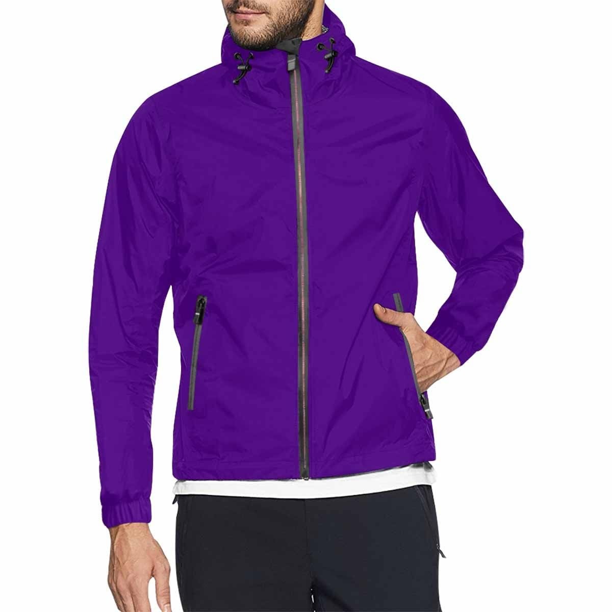 Indigo Purple Hooded Windbreaker Jacket - Men / Women