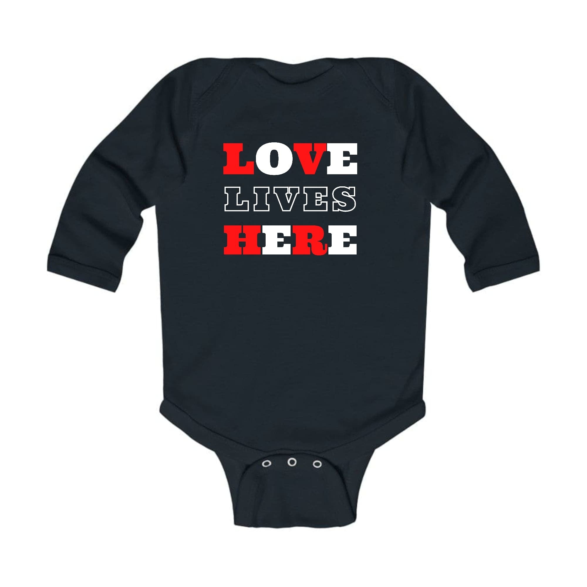 Infant Long Sleeve Graphic T-shirt Love Lives Here Christian