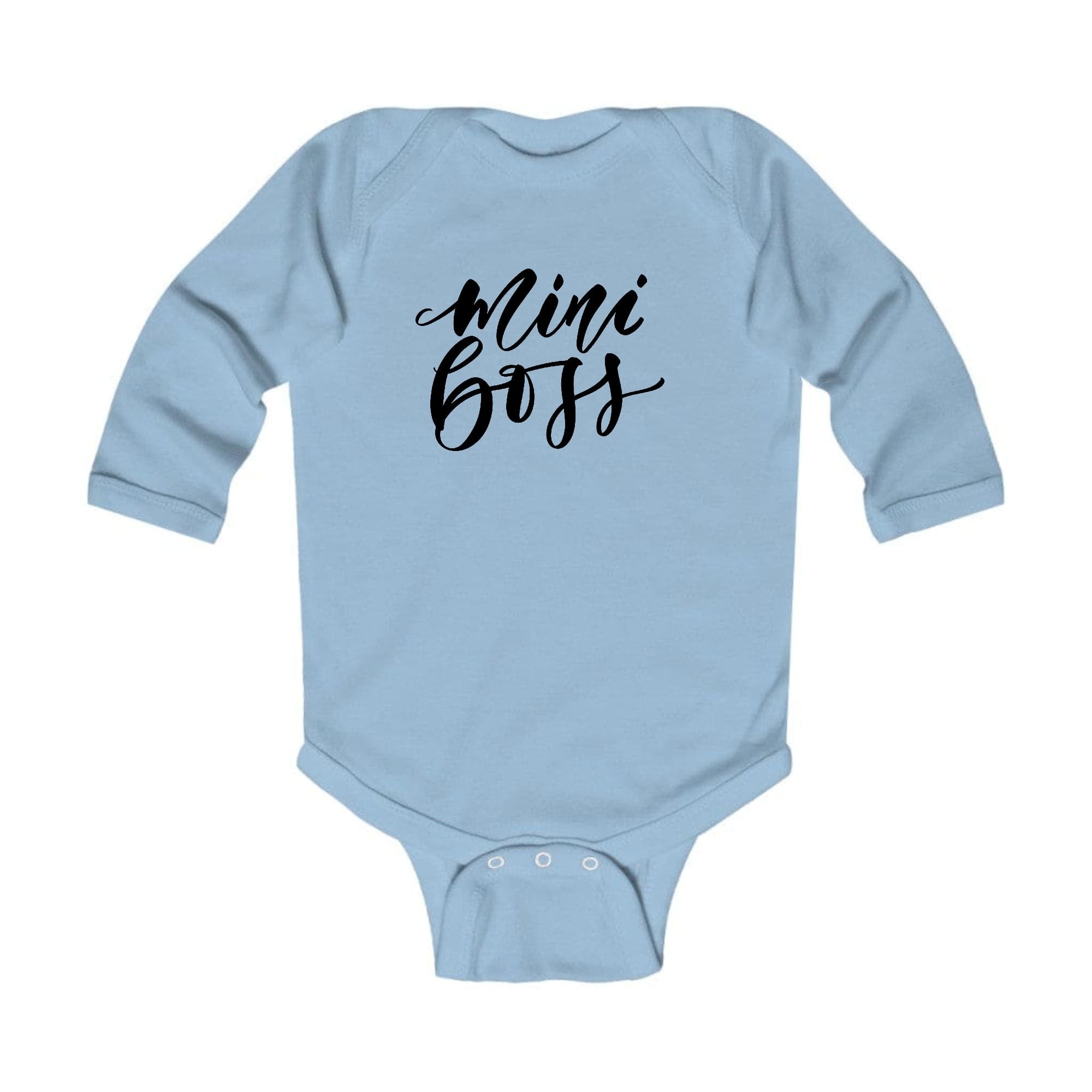 Infant Long Sleeve Graphic T-shirt Mini Boss Black Illustration