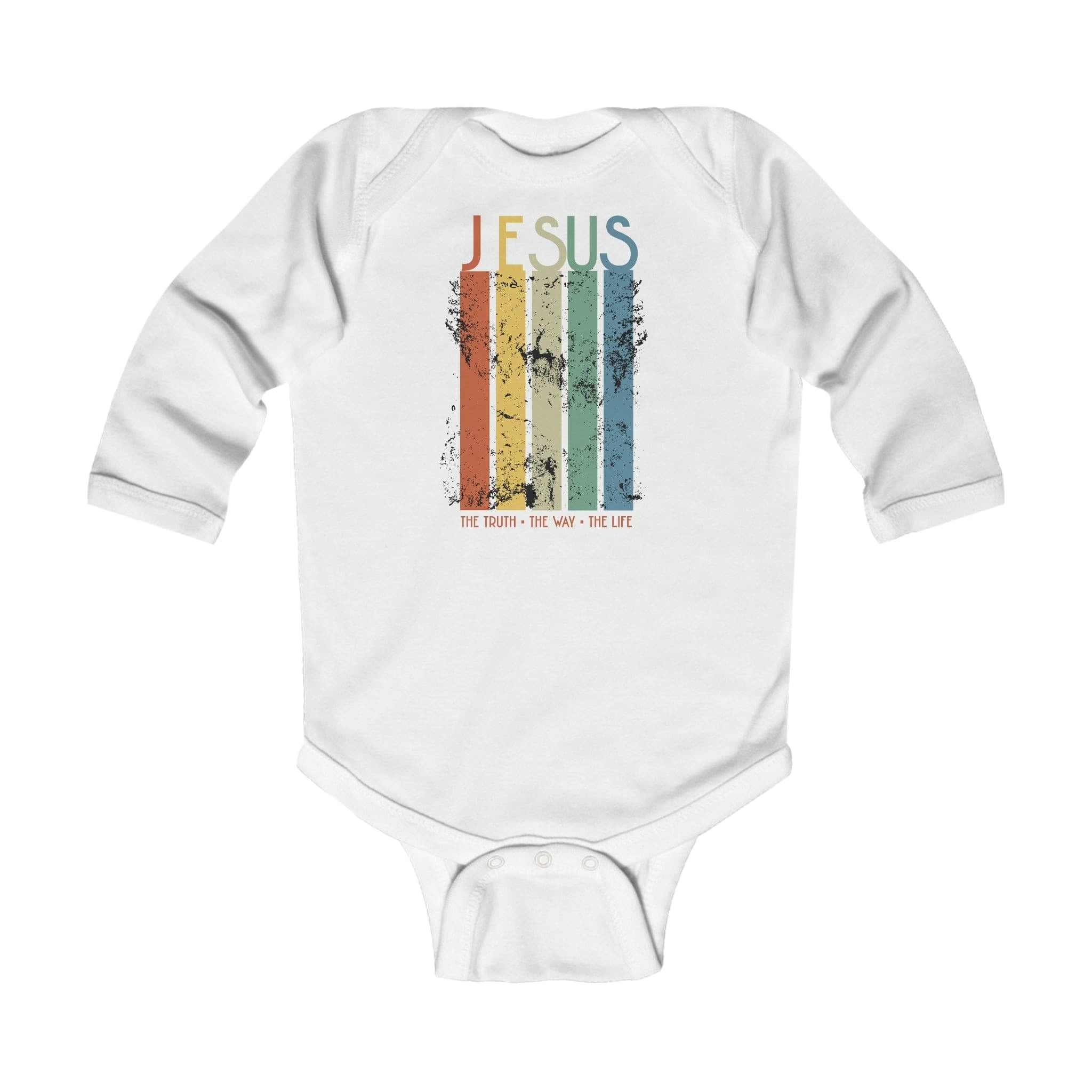 Infant Long Sleeve Bodysuit, Jesus The Truth The Way The Life, Christian Inspiration