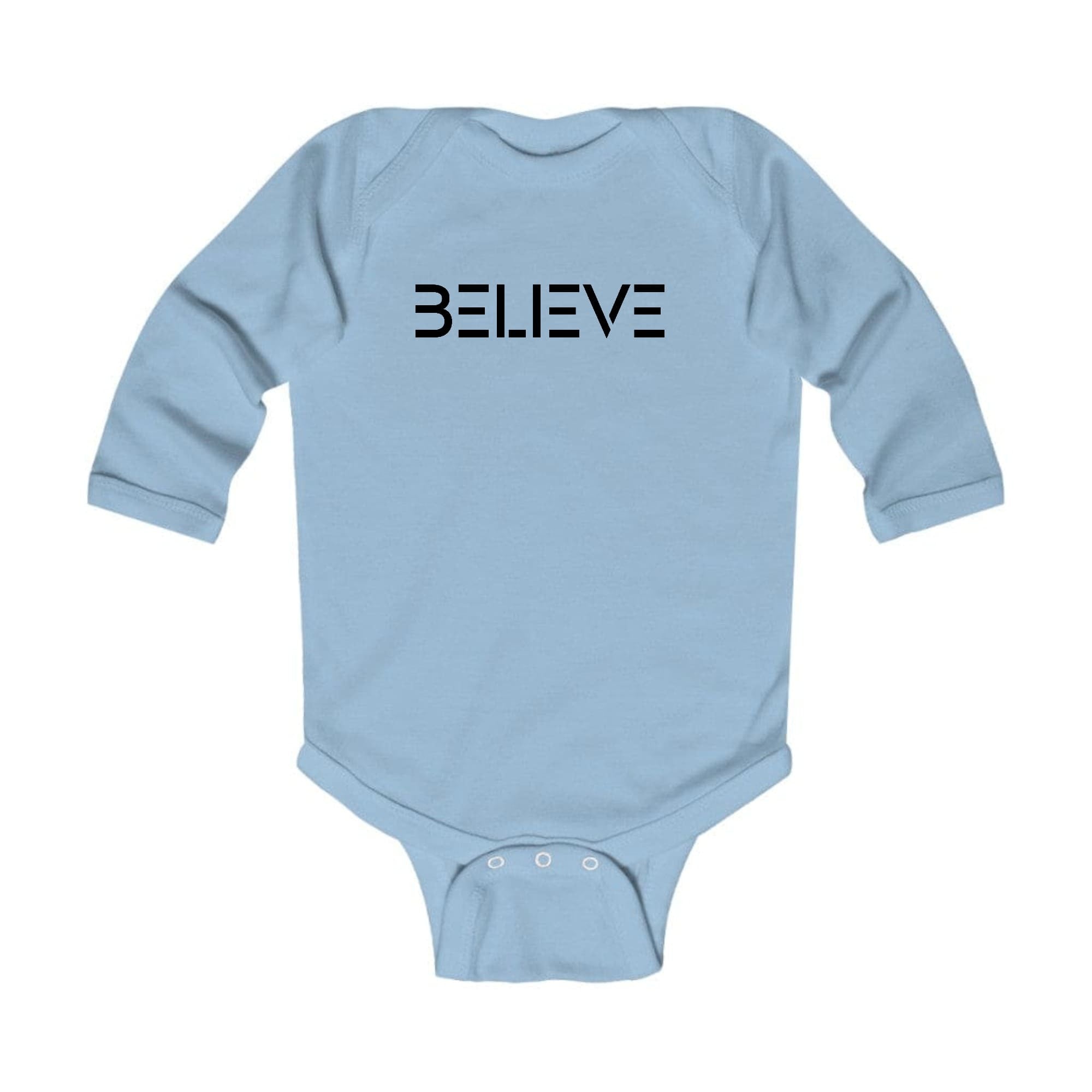 Infant Long Sleeve Graphic T-shirt Believe - Inspirational Motivation