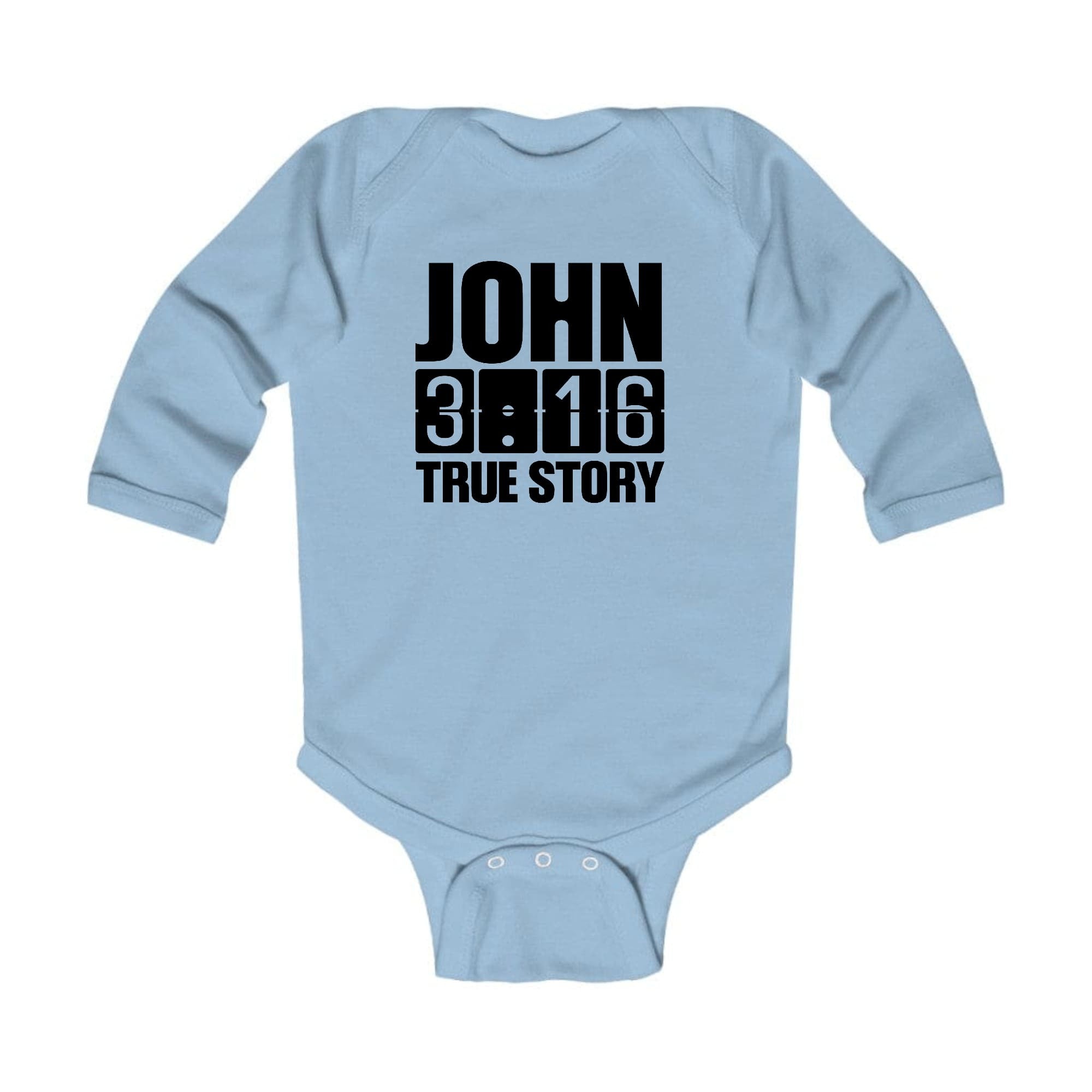 Infant Long Sleeve Graphic T-shirt John 3:16 True Story