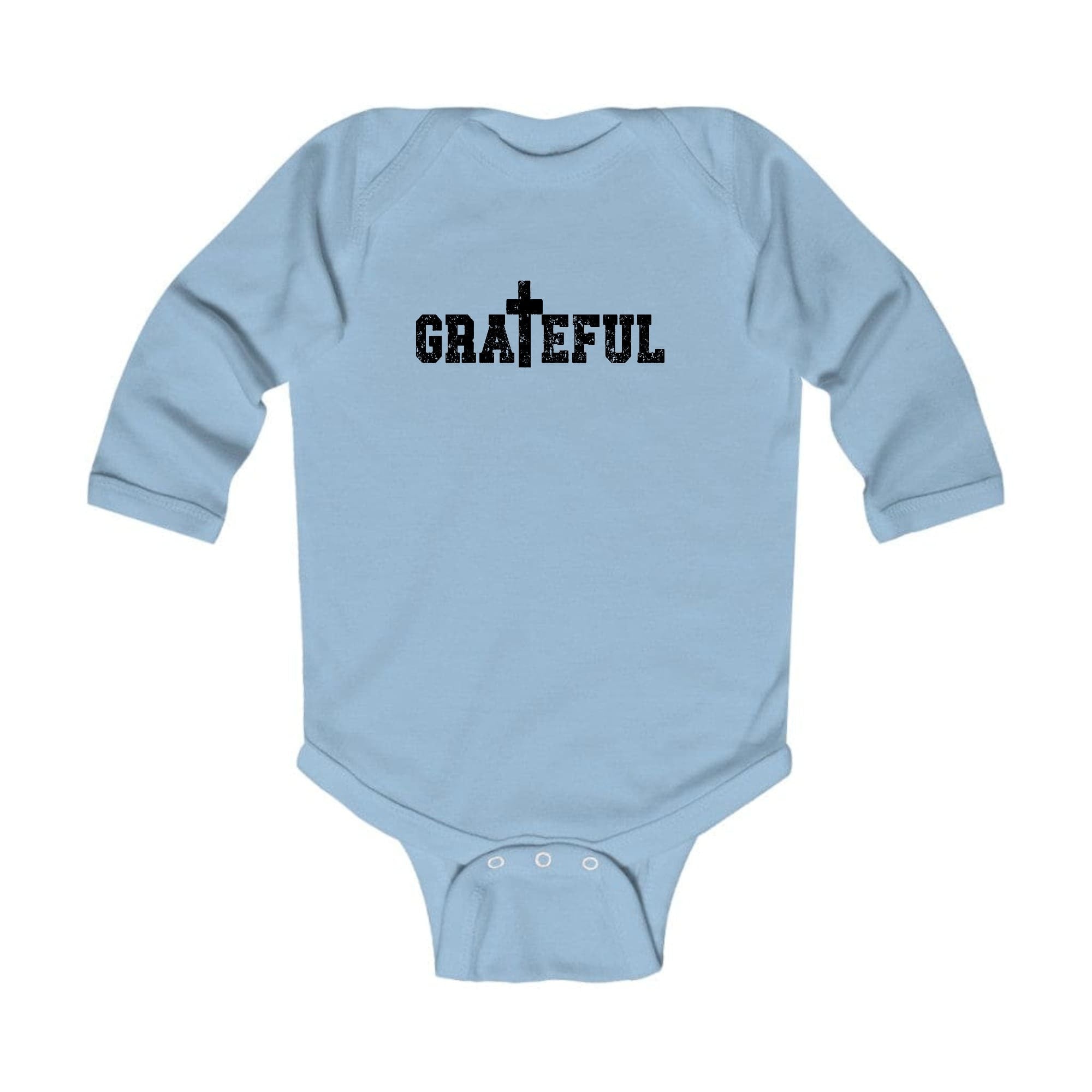 Infant Long Sleeve Graphic T-shirt Grateful Cross Black Illustration