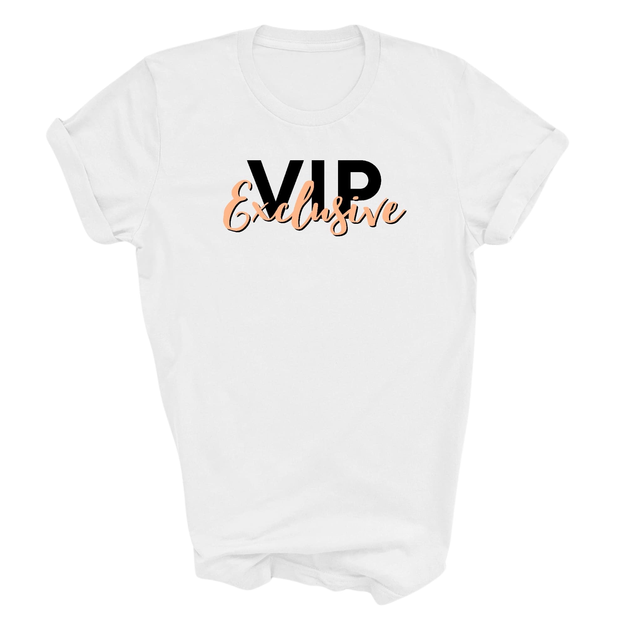 Graphic Tee T-shirt Vip Exclusive Black And Beige - Affirmation