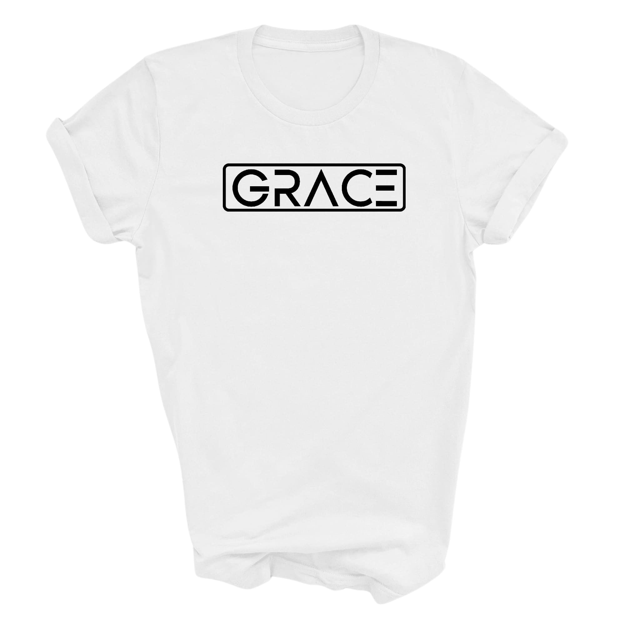 Graphic Tee T-shirt Grace Christian Black Illustration