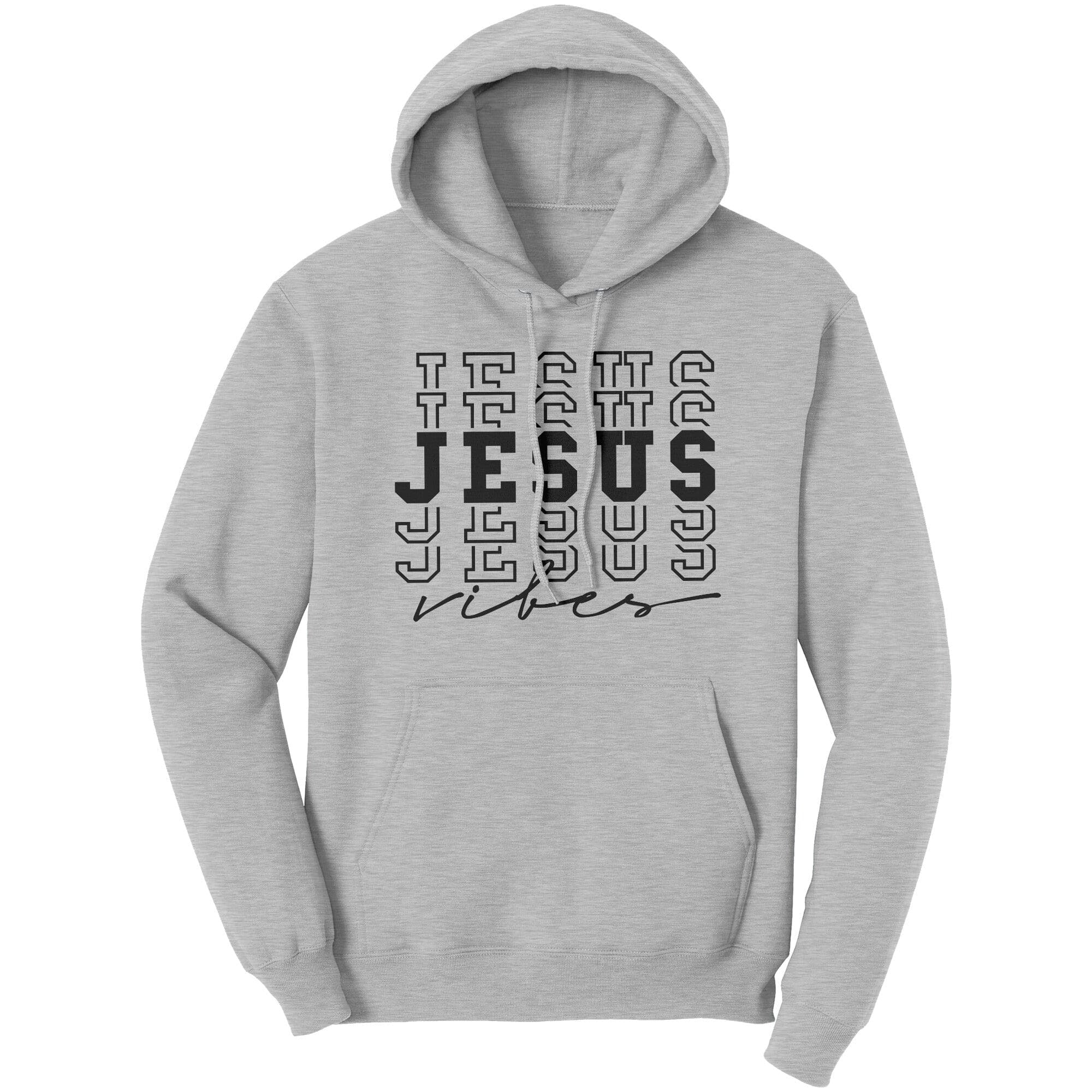 Graphic Hoodie Sweatshirt, Jesus Vibes Hooded Shirt