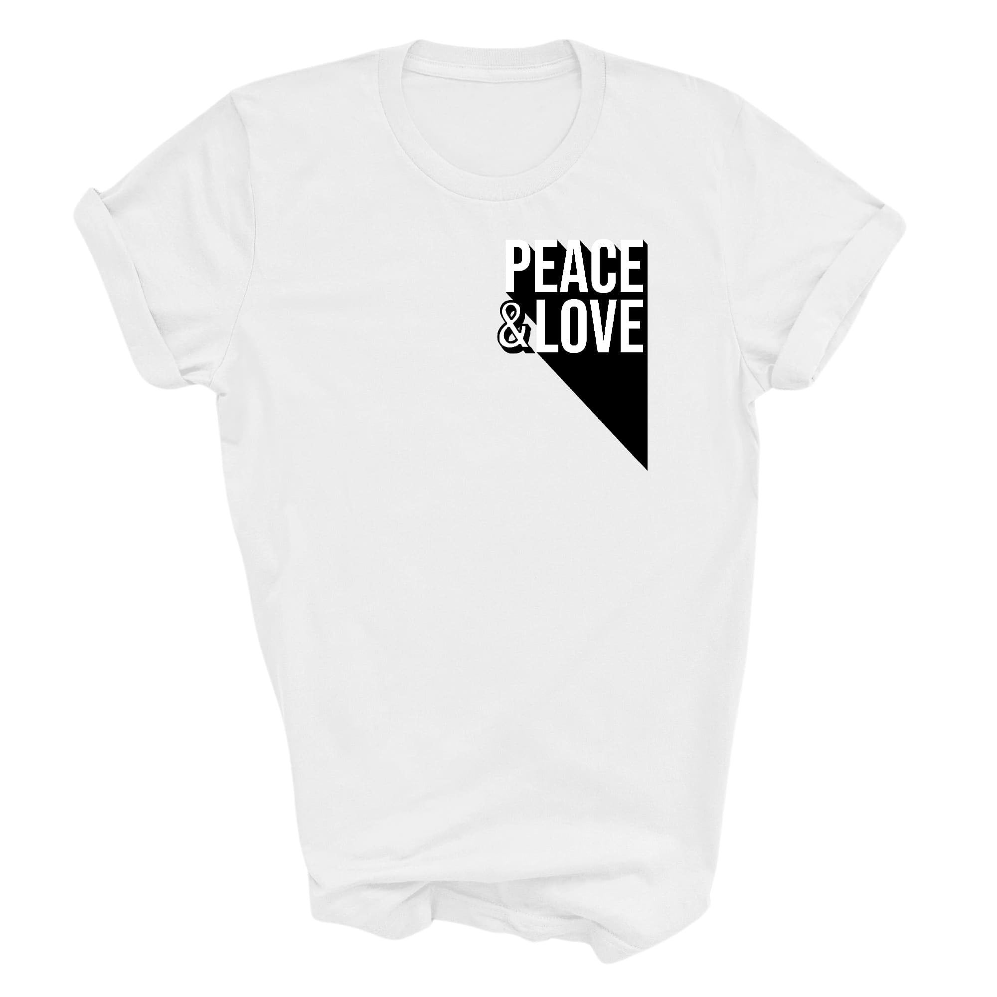 Graphic Tee T-shirt Peace And Love Duo Illustration