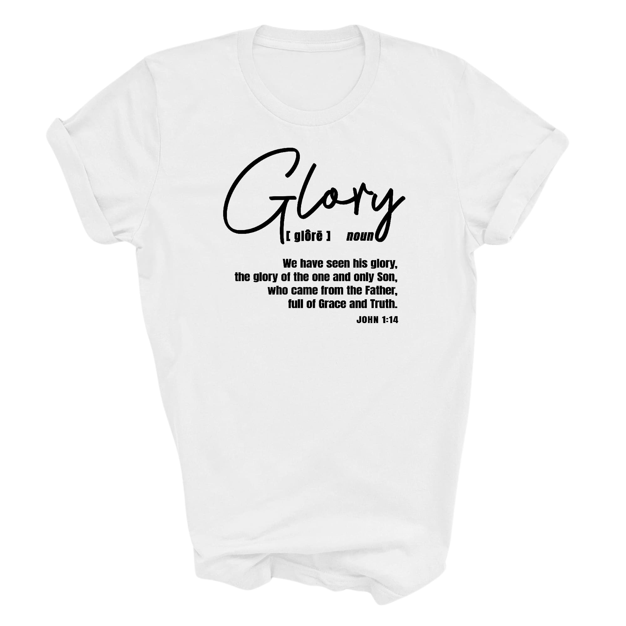 Graphic Tee T-shirt Glory - Christian Inspiration, Black