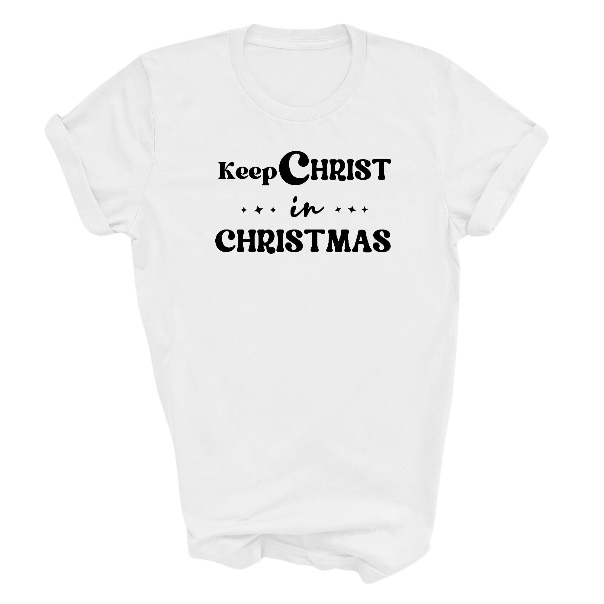 Graphic Tee T-shirt Keep Christ In Christmas, Christian Holiday
